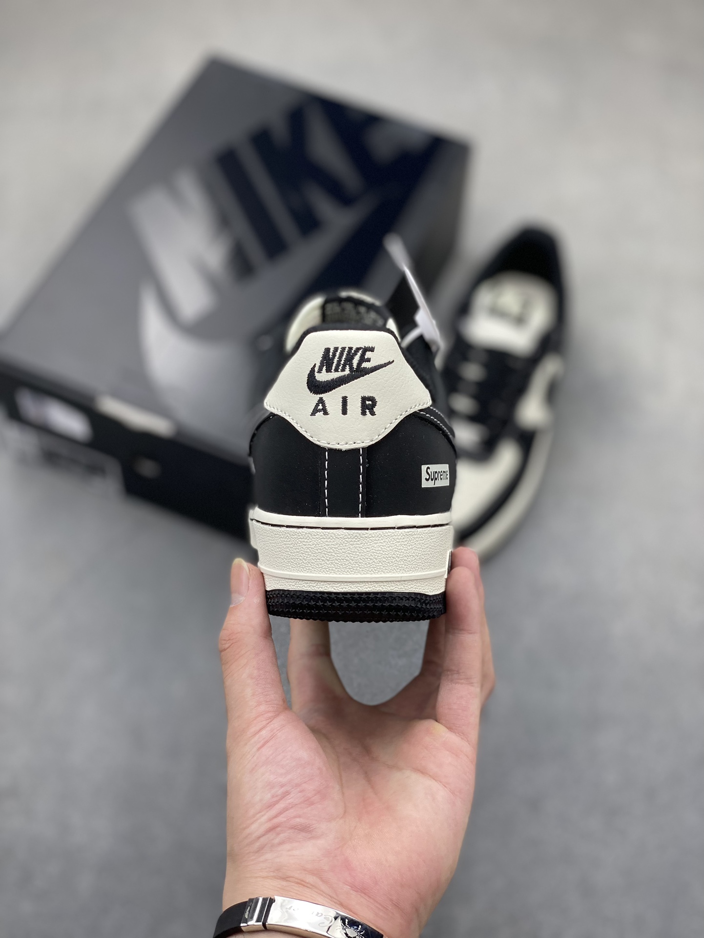 Nike Air Force 1 '07 Low Supreme Sneakers - Black/Sail 5 i1721588413 1956 7
