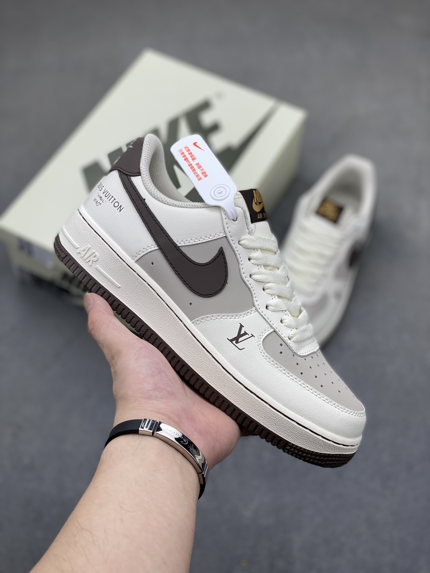 Nike Air Force 1 '07 Low Custom Leather Casual Sneakers - Louis Vuitton 2 i1721588763 3024 2