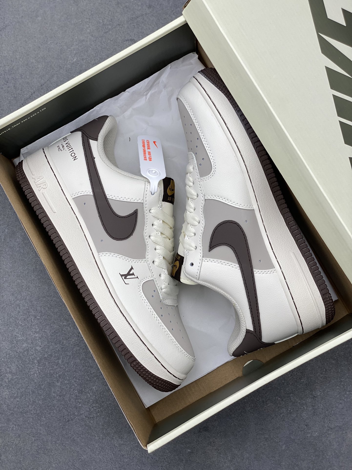 Nike Air Force 1 '07 Low Custom Leather Casual Sneakers - Louis Vuitton 10 i1721588763 3969 1