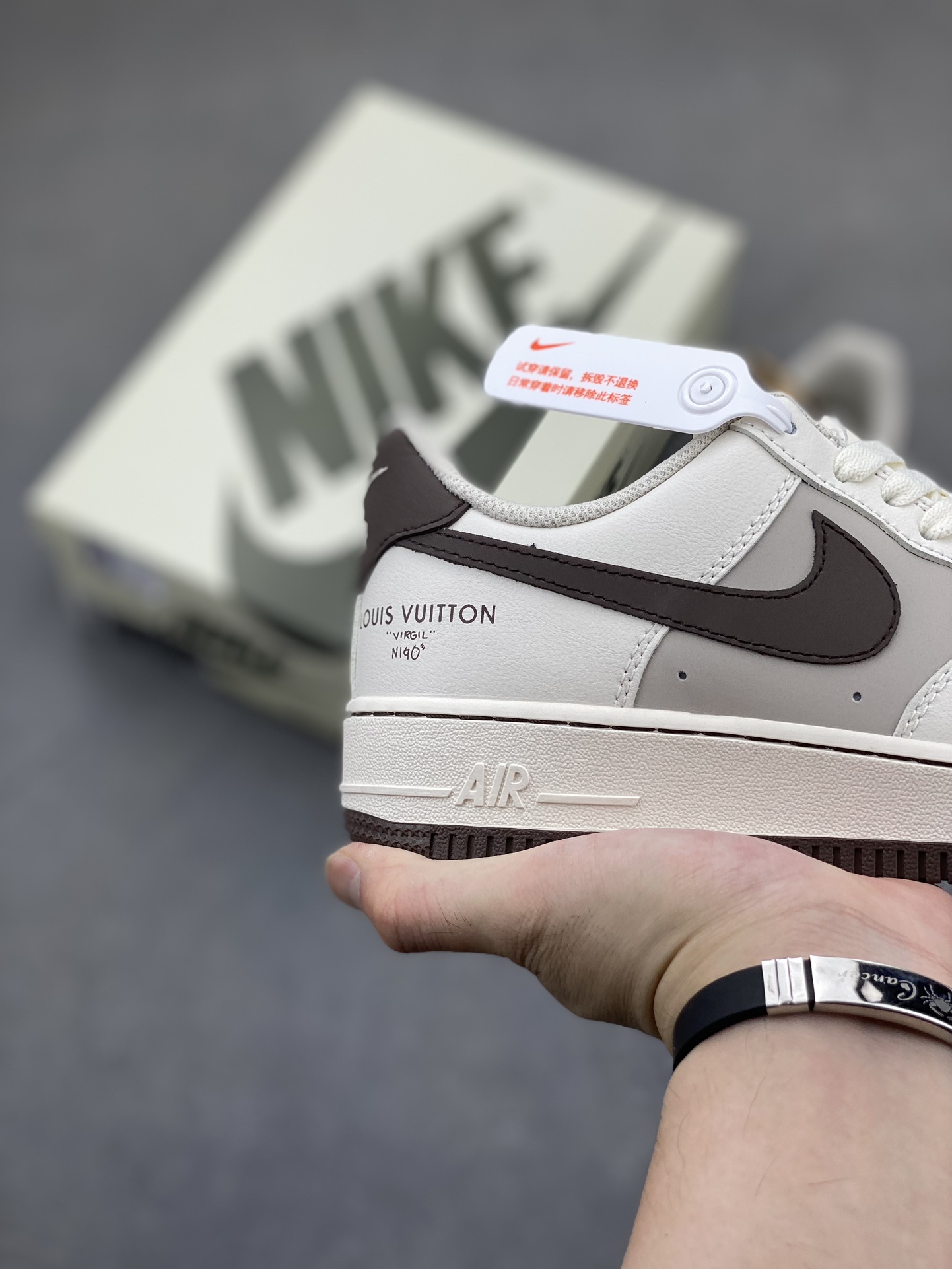 Nike Air Force 1 '07 Low Custom Leather Casual Sneakers - Louis Vuitton 6 i1721588763 8026 3