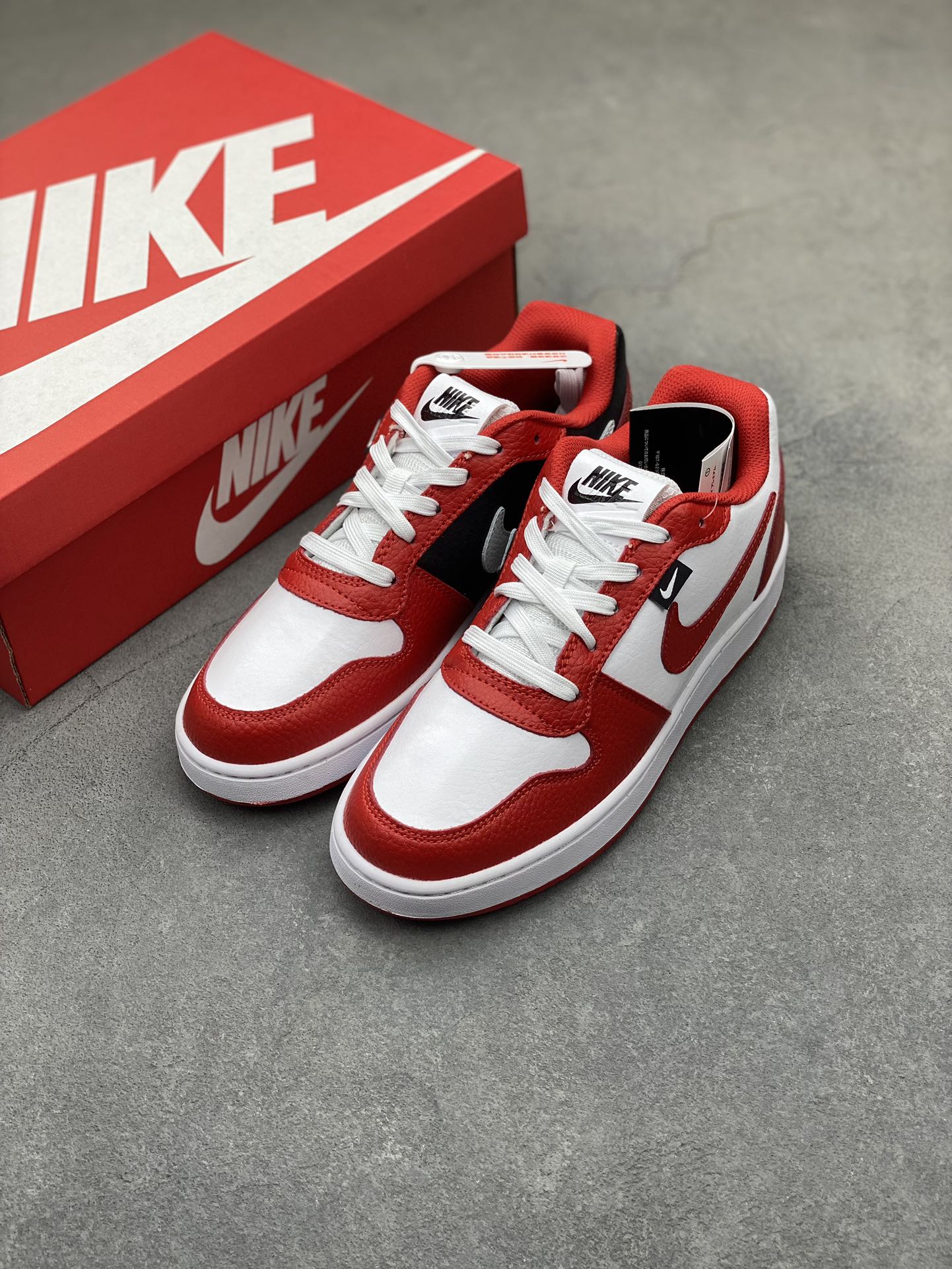 Nike Ebernon Low PRM White/Red: Stylish, Versatile, & Breathable Sneakers 9 i1721588819 342 4