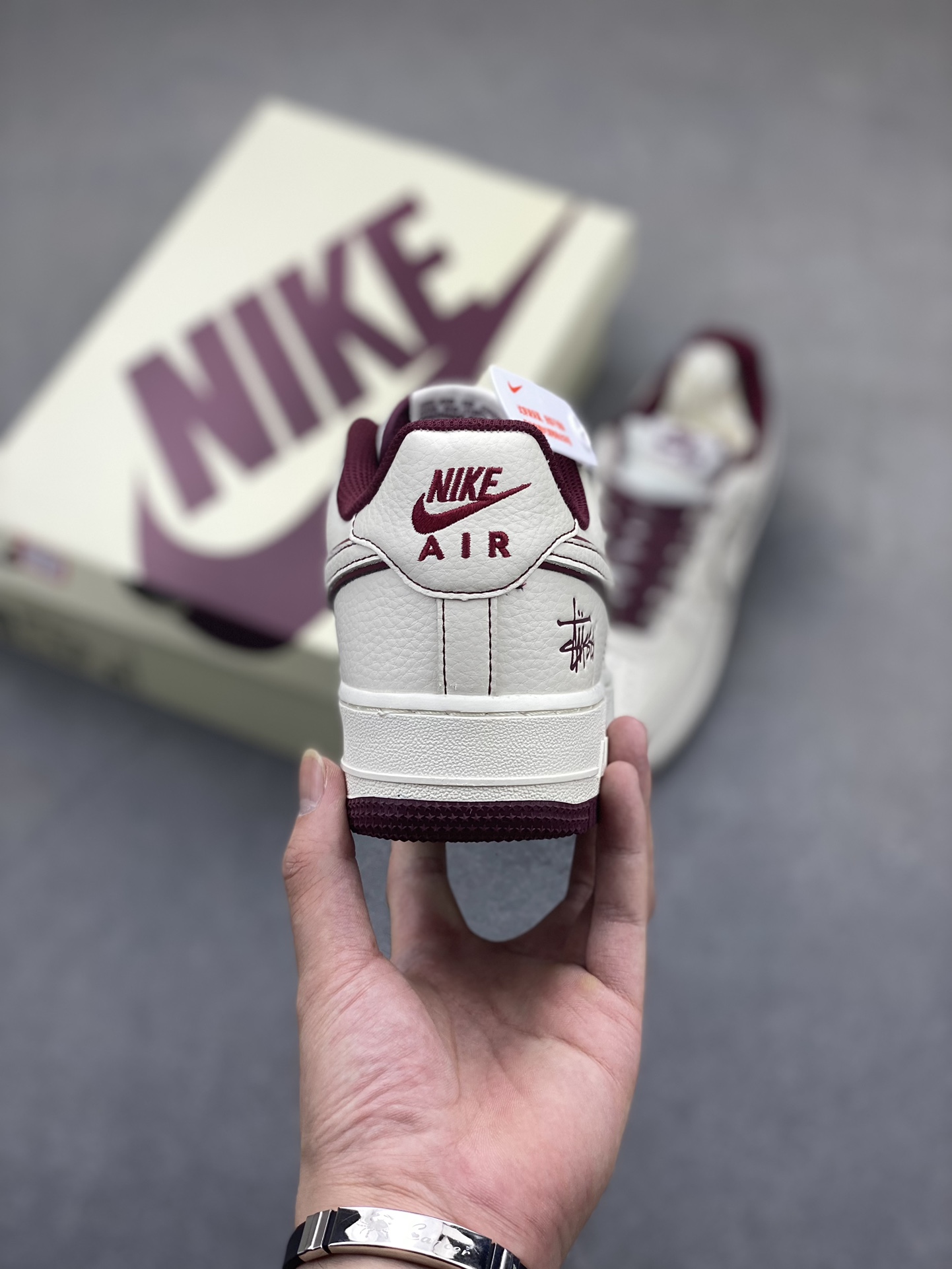 Stussy x Nike Air Force 1 Low 'Fossil' Reflective Casual Shoes 5 i1721842069 6290 1