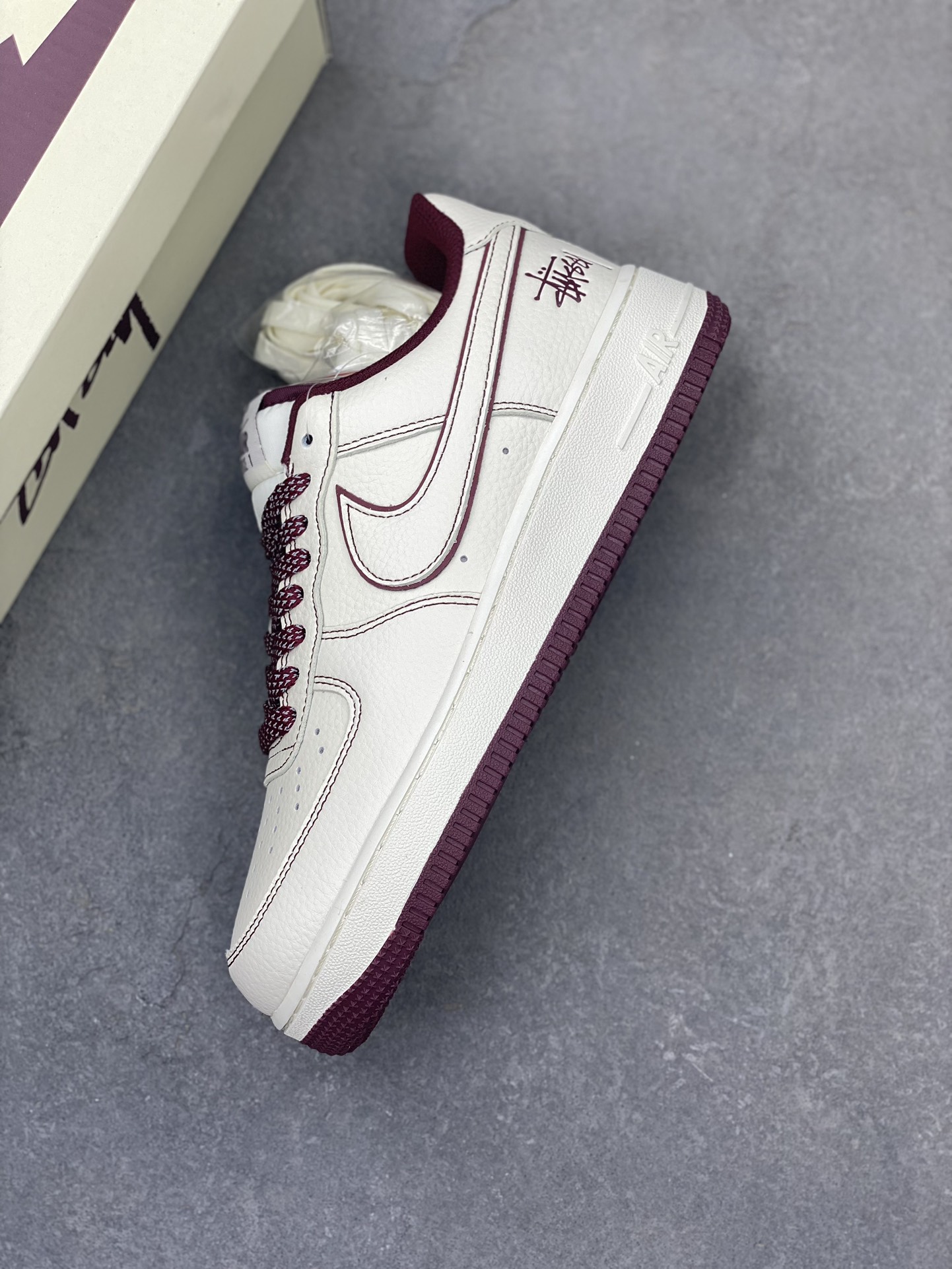 Stussy x Nike Air Force 1 Low 'Fossil' Reflective Casual Shoes 8 i1721842069 635 5