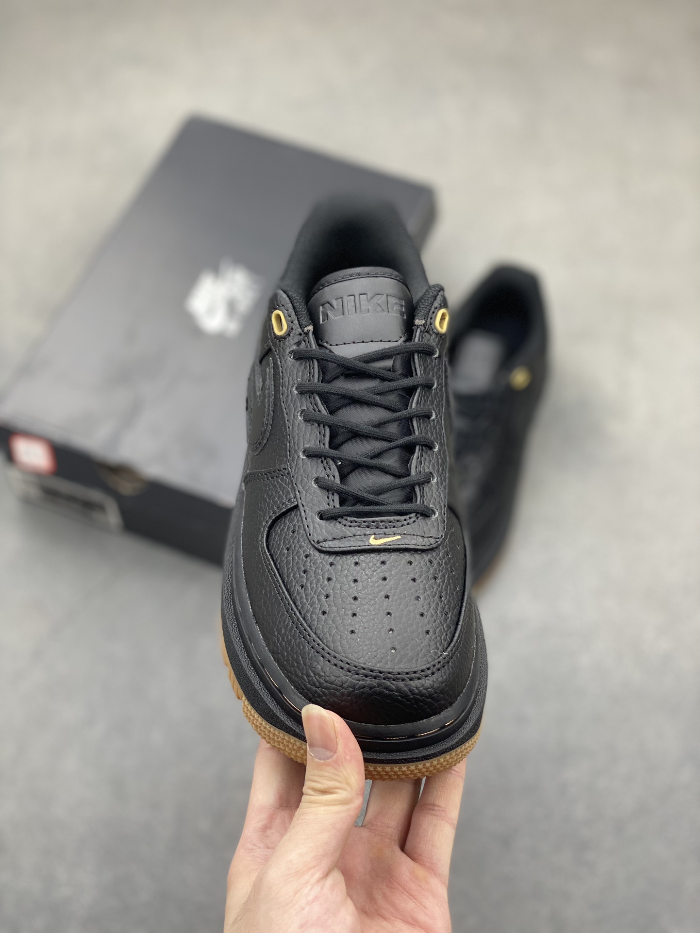 Nike Air Force 1 Low Black Leather Casual Sneakers DB4109-001 3 i1722024888 2236 4