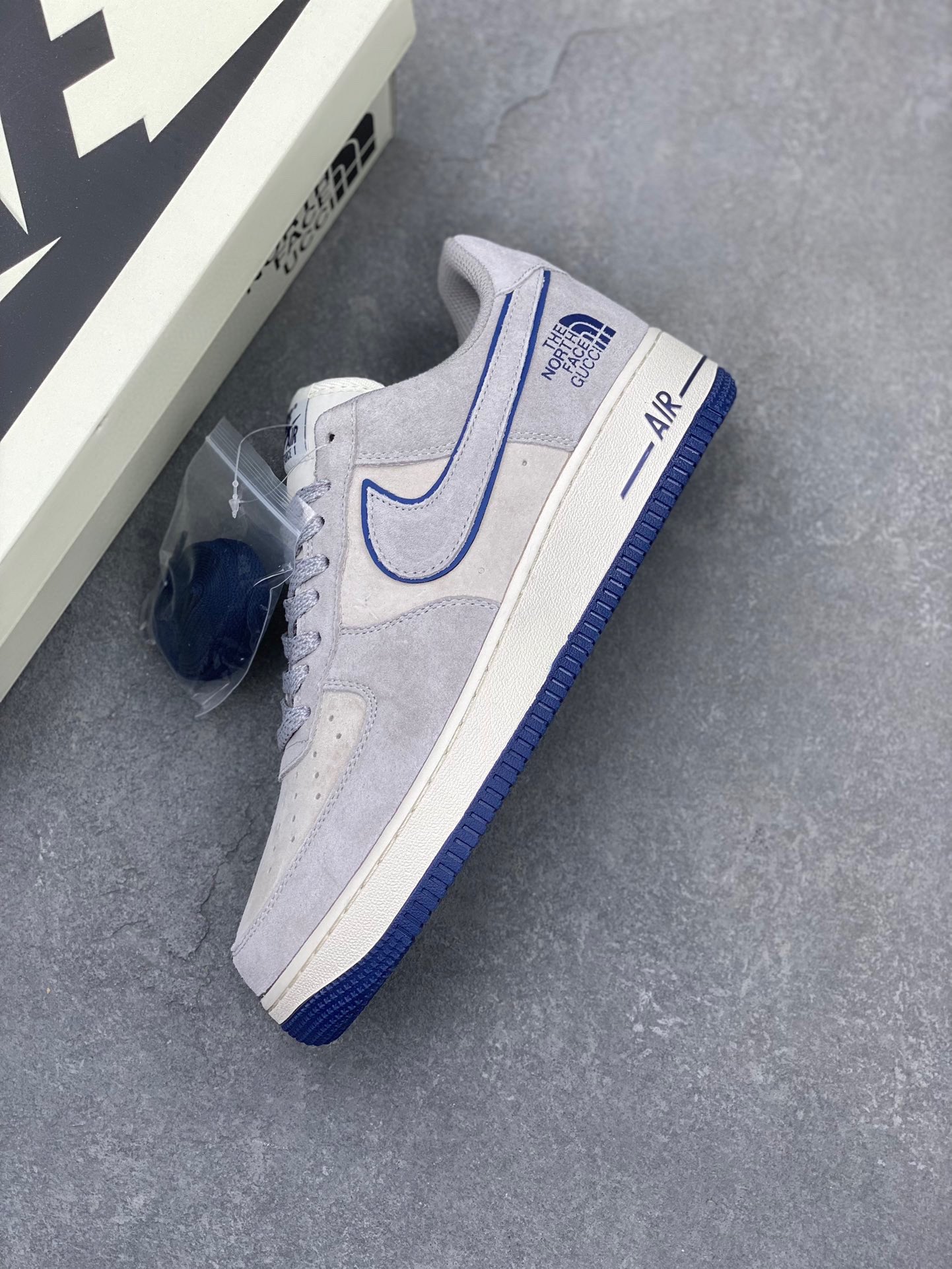 Nike Air Force 1 '07 Low The North Face Collab Gray Blue Sneakers 8 i1722025523 4621 4
