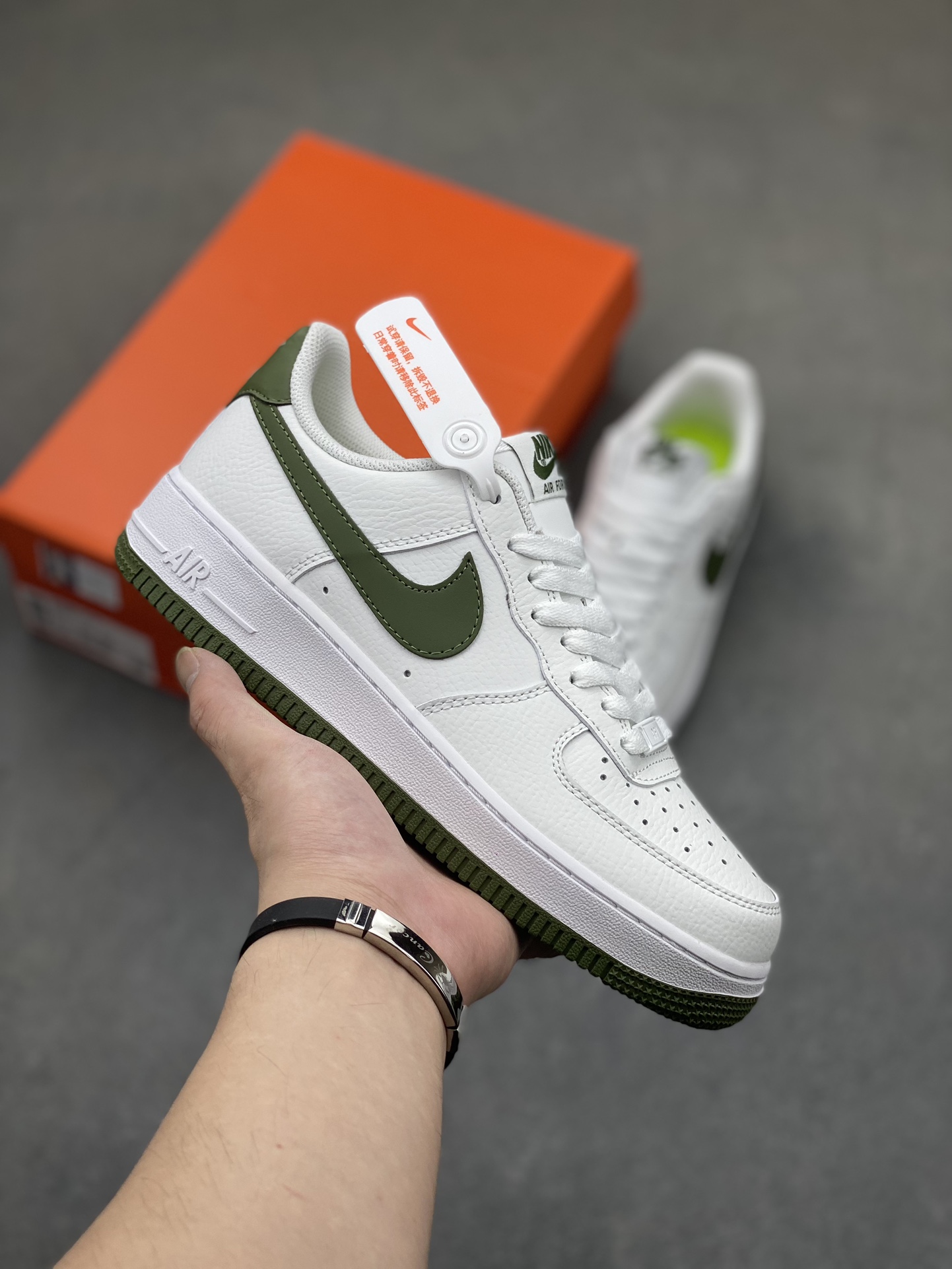 Nike Air Force 1 Low White/Olive Casual Shoes DV3808-106 2 i1722107609 1066 7