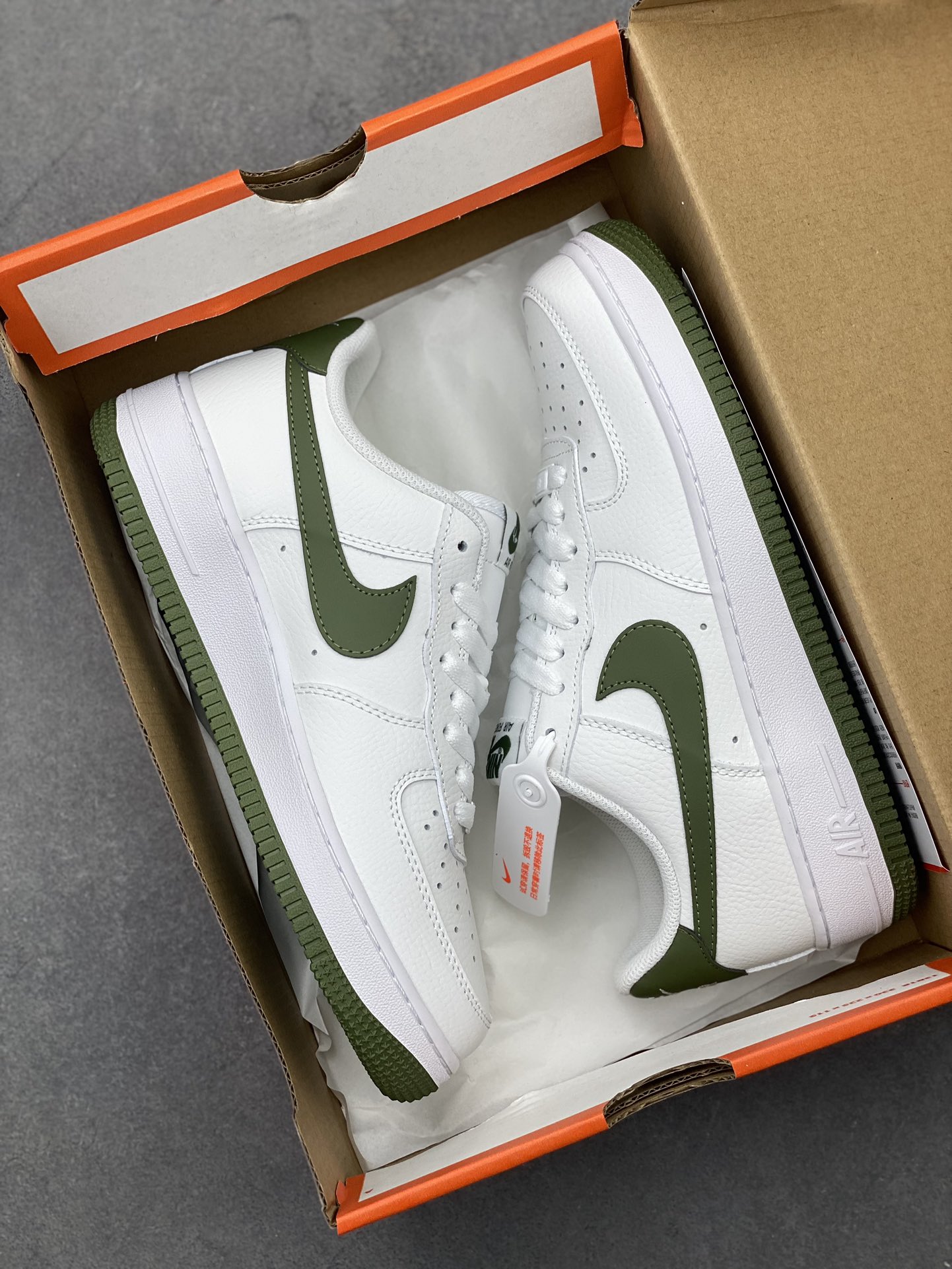 Nike Air Force 1 Low White/Olive Casual Shoes DV3808-106 10 i1722107609 1635 5