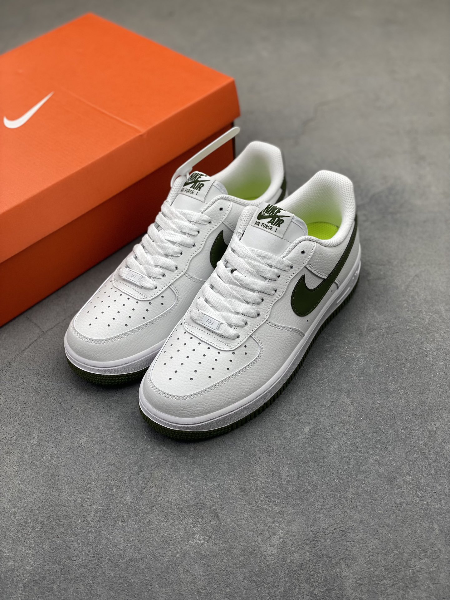 Nike Air Force 1 Low White/Olive Casual Shoes DV3808-106 9 i1722107609 6718 3