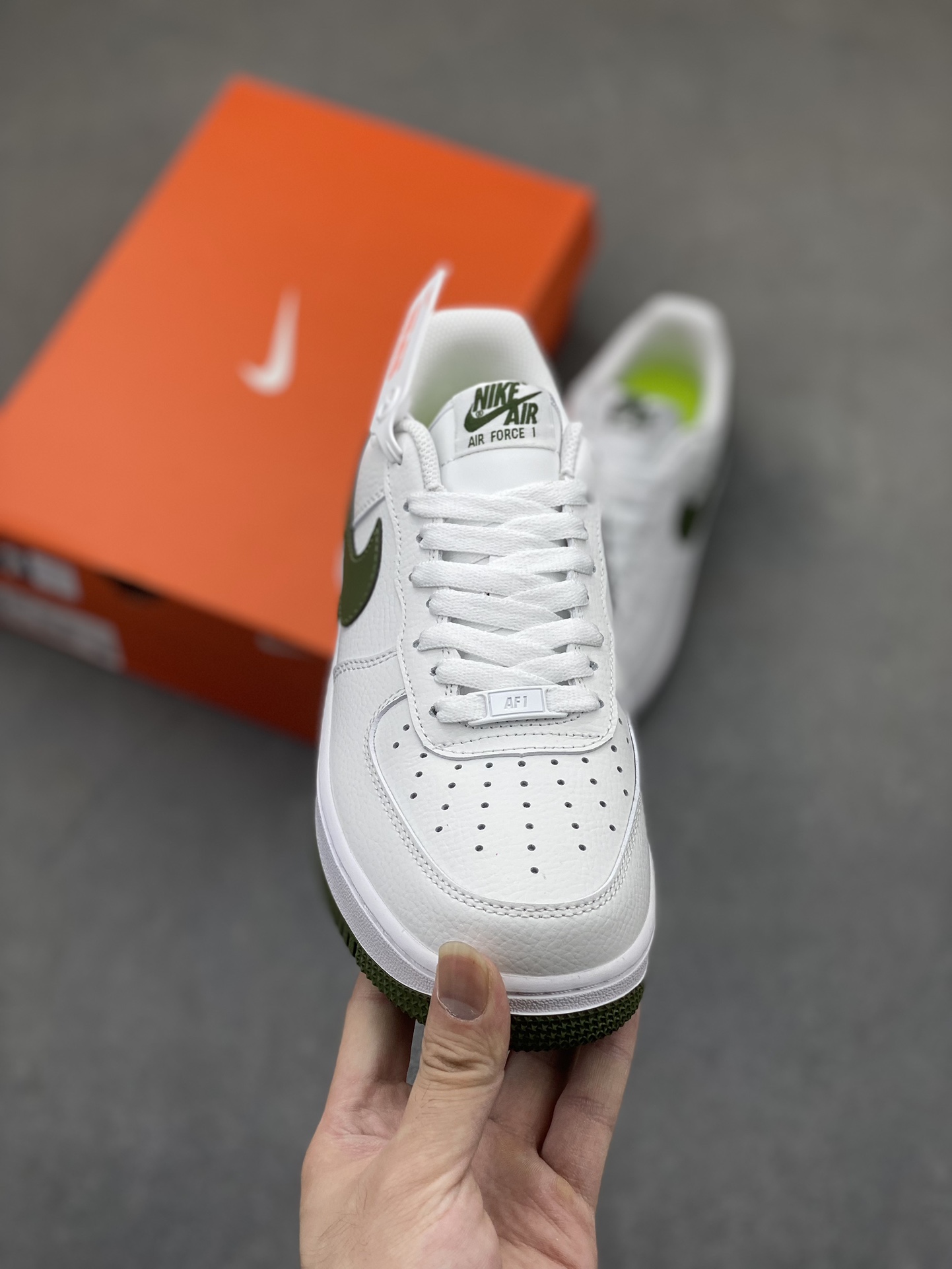Nike Air Force 1 Low White/Olive Casual Shoes DV3808-106 3 i1722107609 6894 6