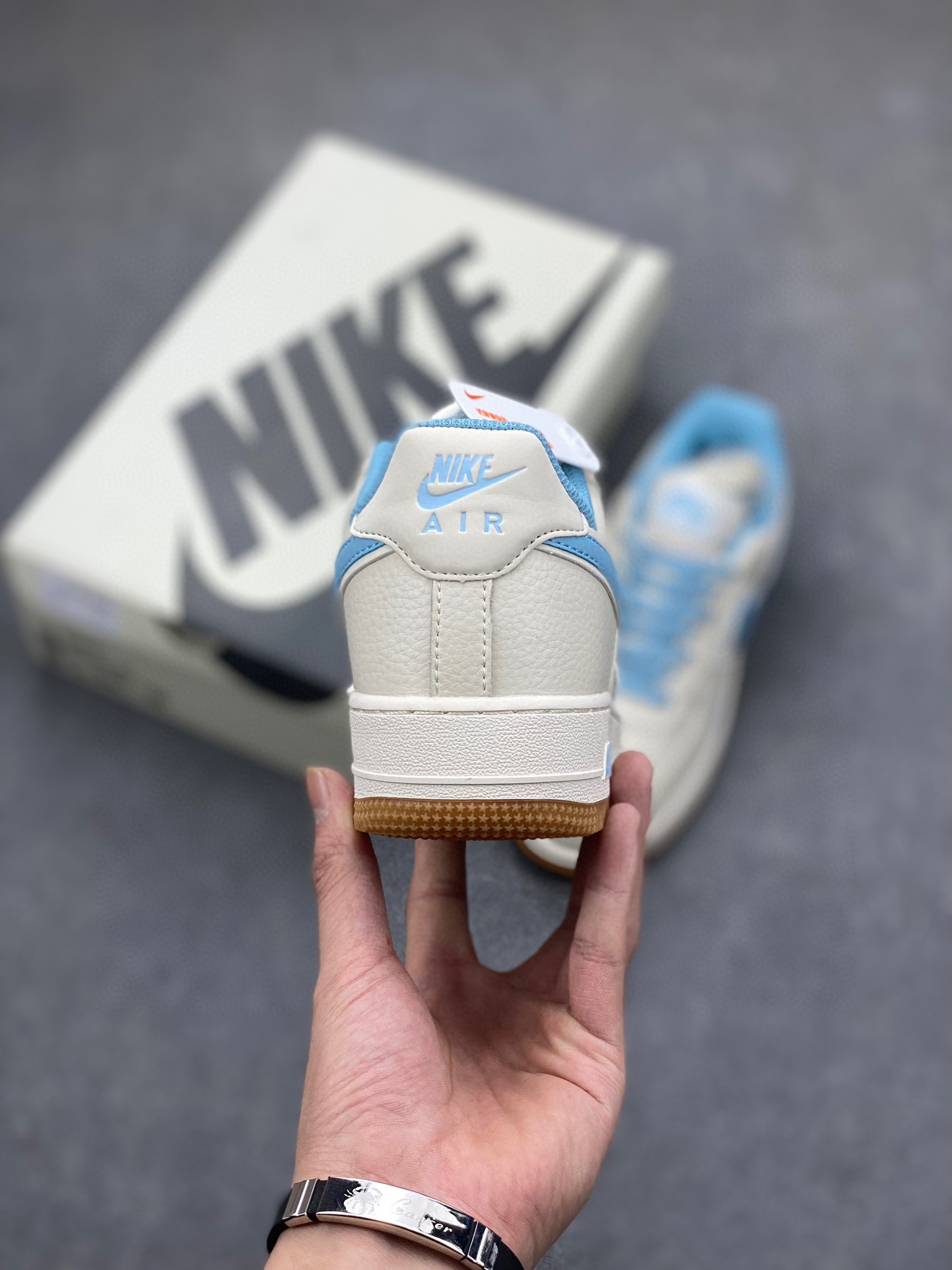 Nike Air Force 1 '07 Low Cream Blue Casual Sneakers - Limited Edition 5 i1722108182 4038 0