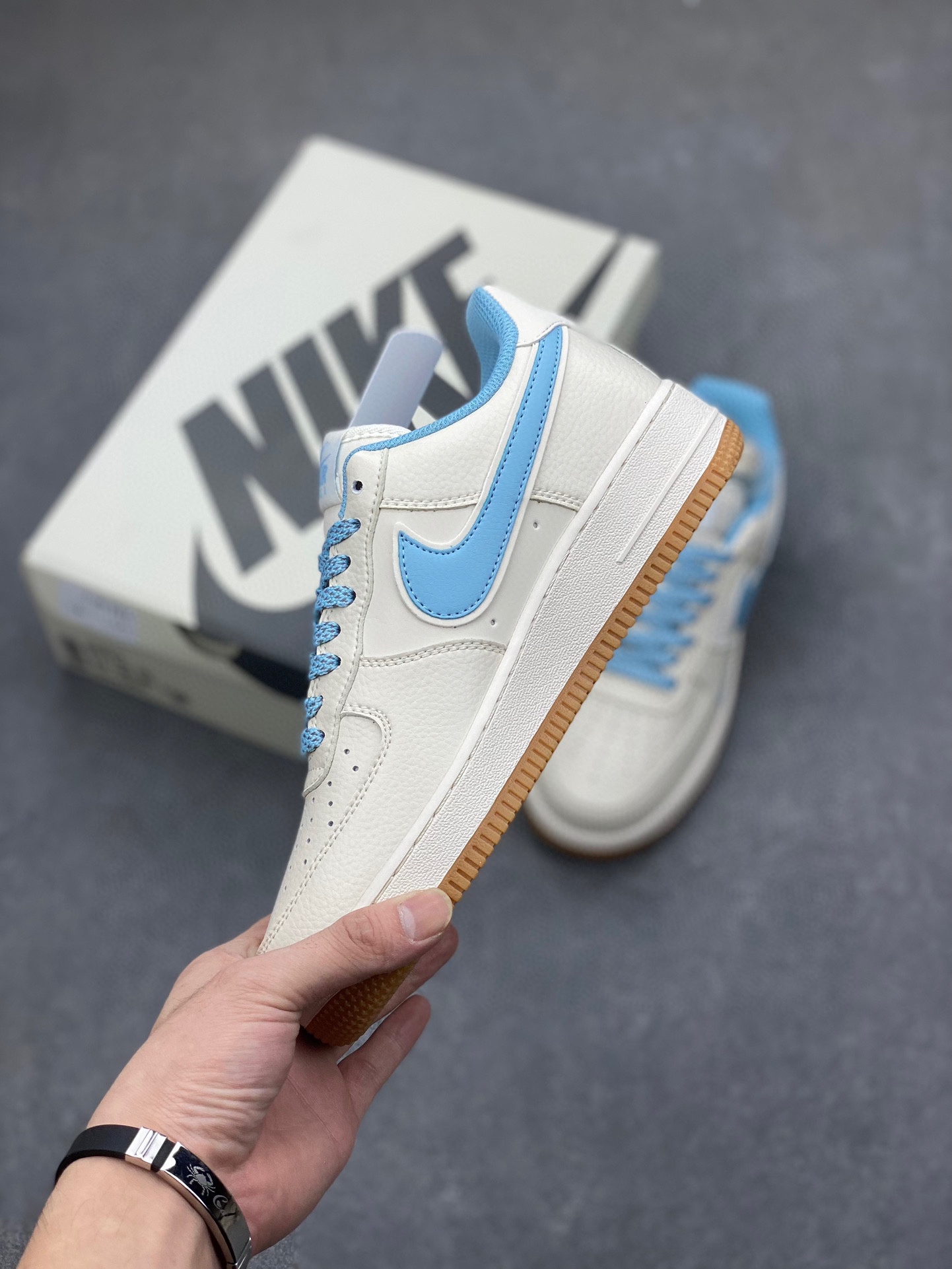 Nike Air Force 1 '07 Low Cream Blue Casual Sneakers - Limited Edition 4 i1722108182 5750 8