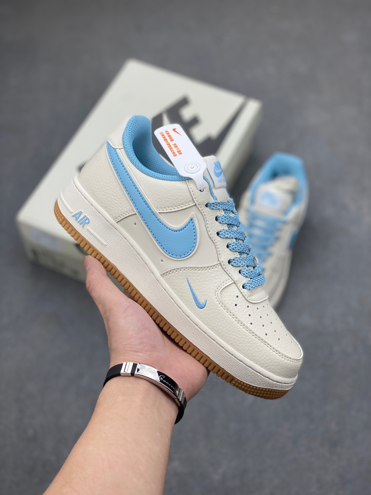Nike Air Force 1 '07 Low Cream Blue Casual Sneakers - Limited Edition 2 i1722108182 6771 7