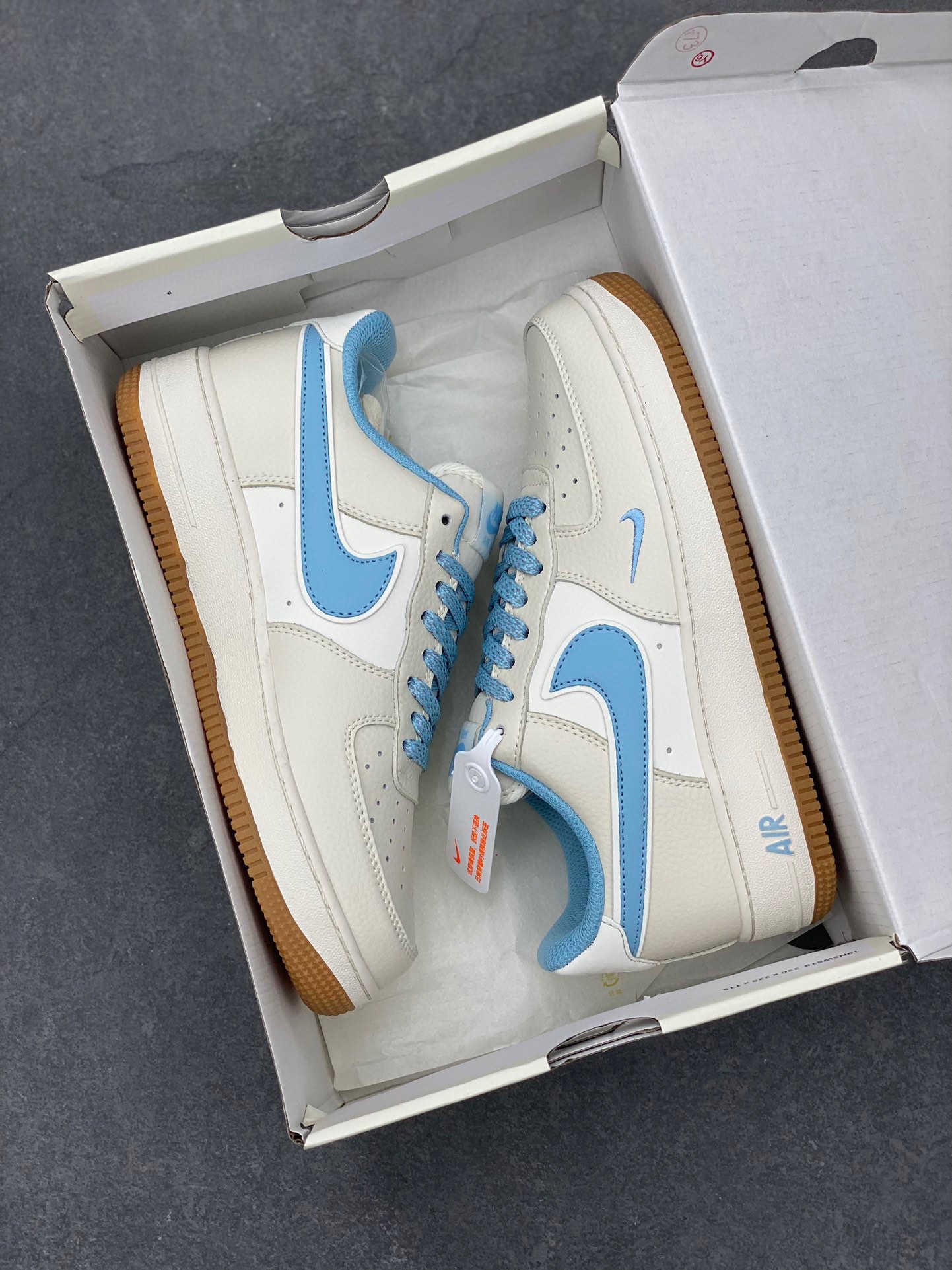 Nike Air Force 1 '07 Low Cream Blue Casual Sneakers - Limited Edition 10 i1722108182 8180 5
