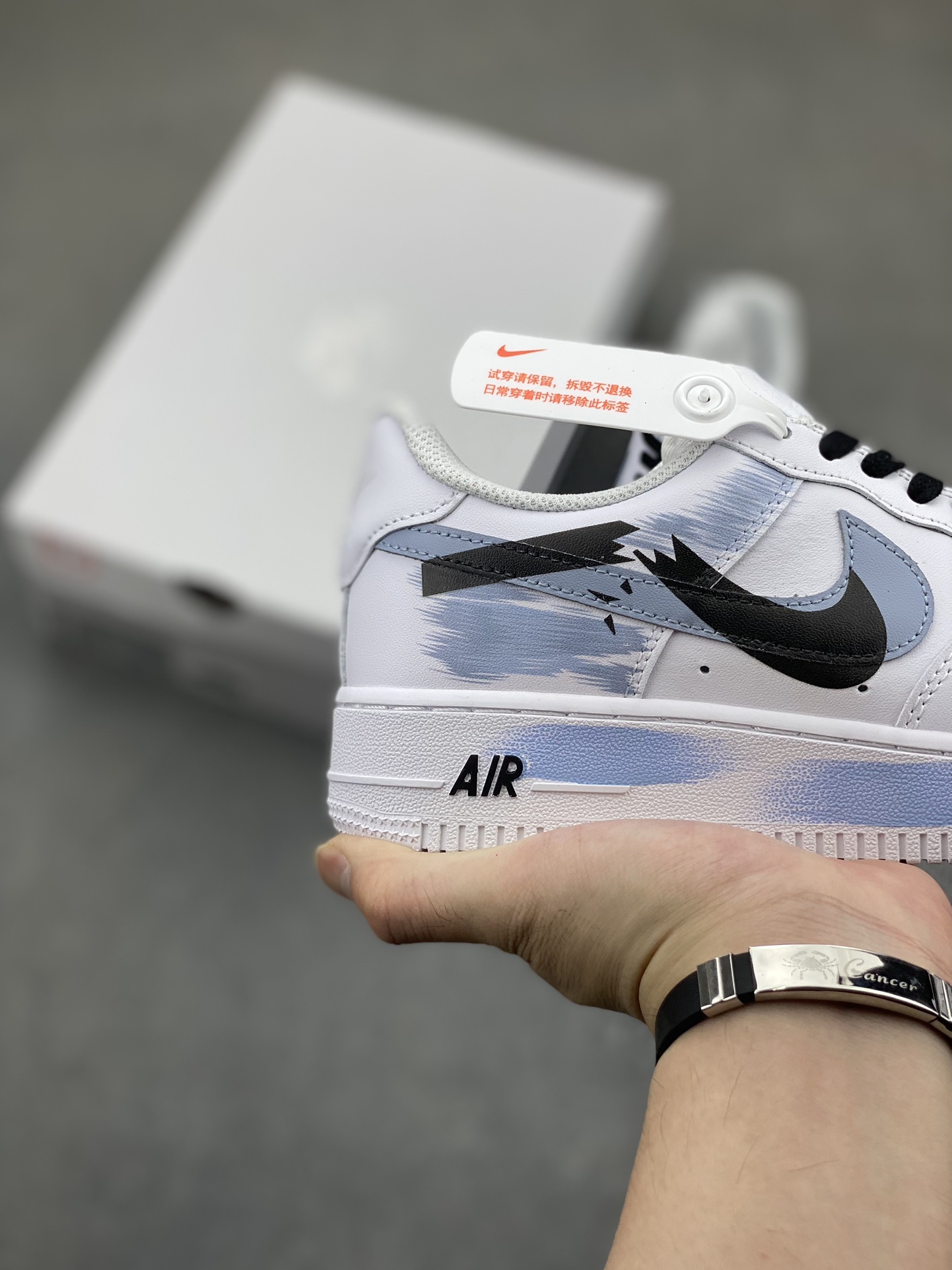 Nike Air Force 1 Low Custom Anime White Blue Black Sneakers 6 i1722194451 4250 6