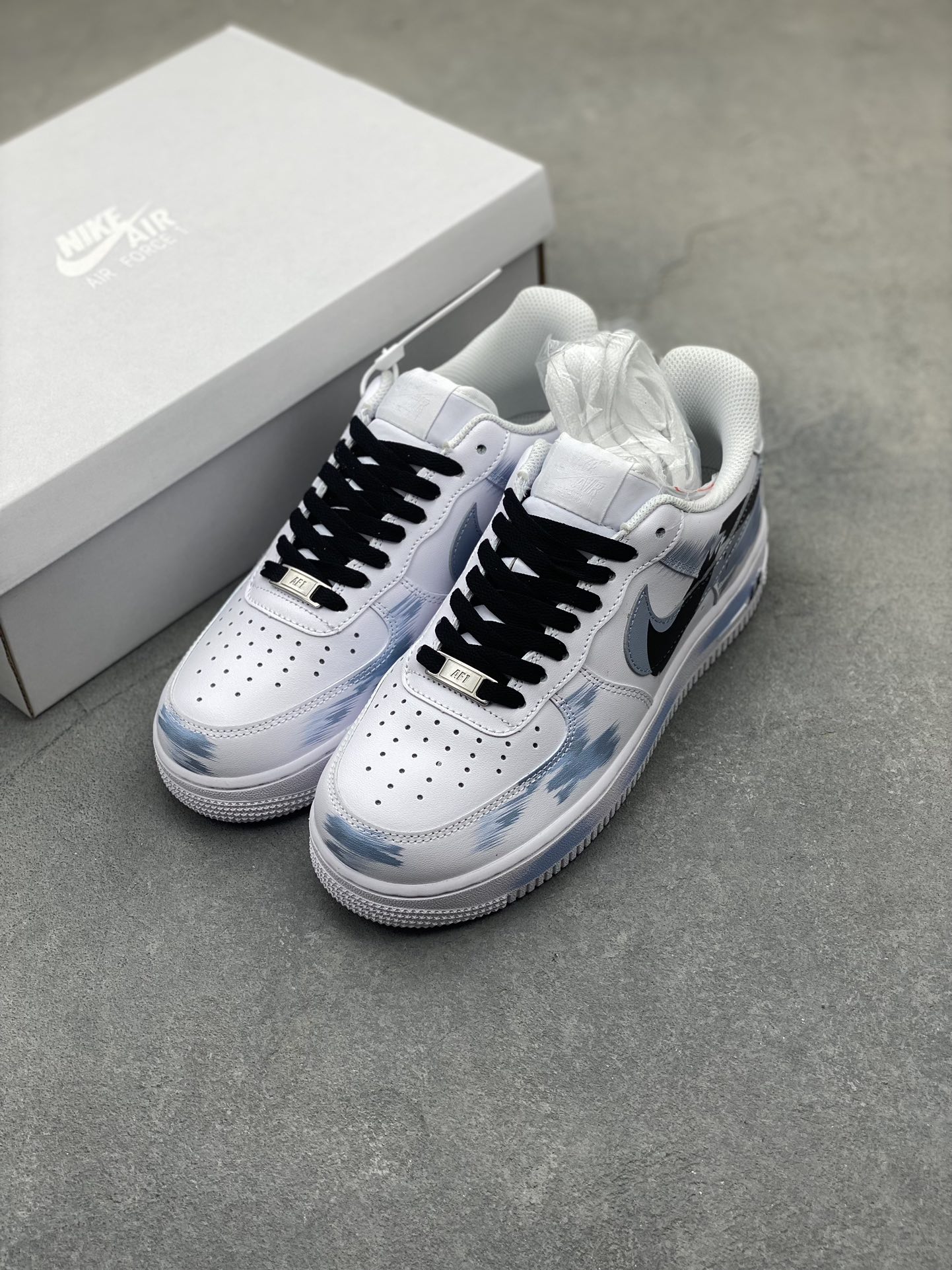 Nike Air Force 1 Low Custom Anime White Blue Black Sneakers 9 i1722194451 7202 8