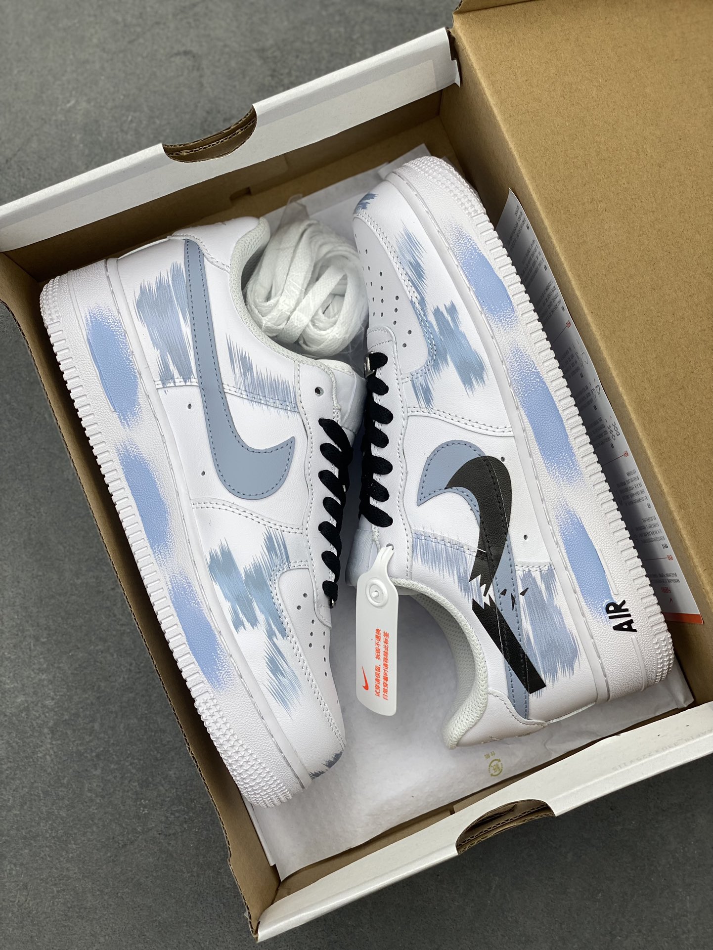 Nike Air Force 1 Low Custom Anime White Blue Black Sneakers 10 i1722194451 8494 0