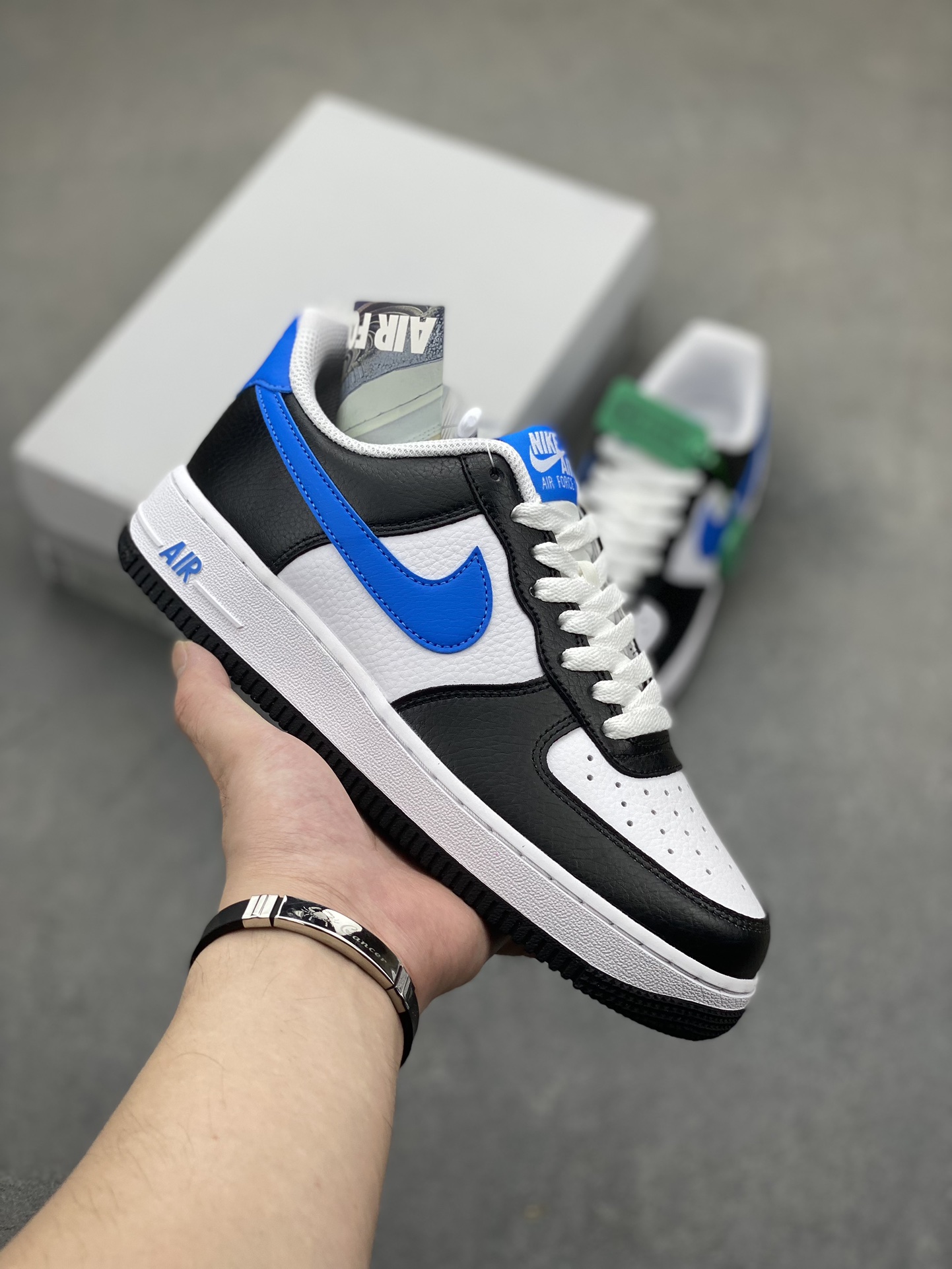 Nike Air Force 1 Low HY Version - Black, White & Blue Color Combination 2 i1722365177 8748 1