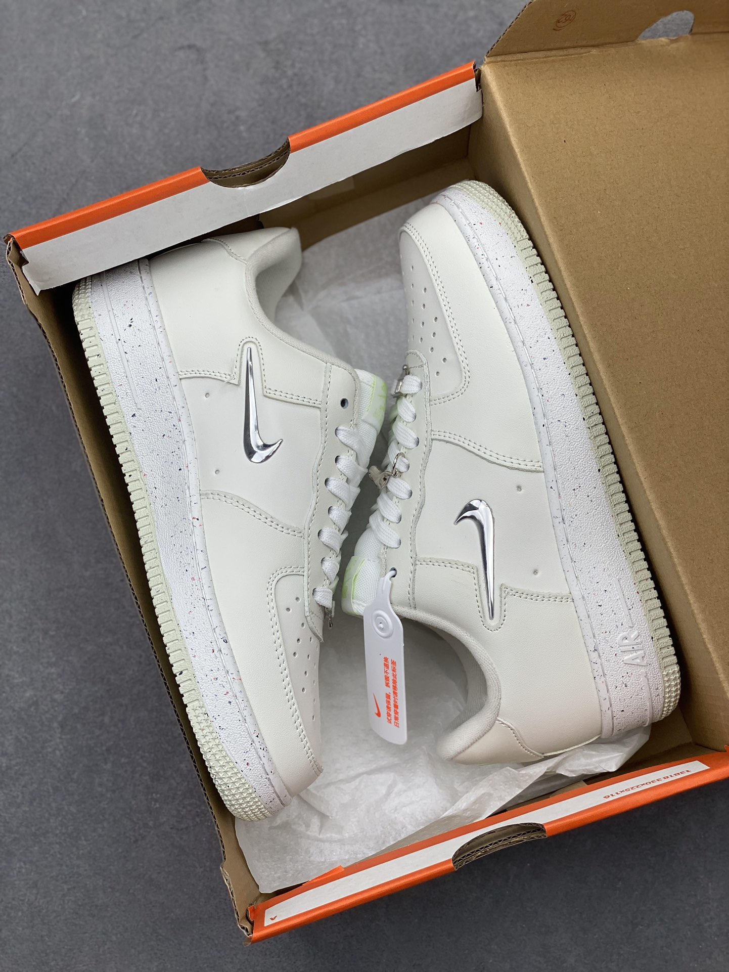 Nike Air Force 1 Low White/Grey Casual Sneakers FN8540-100 10 i1722365575 6030 8