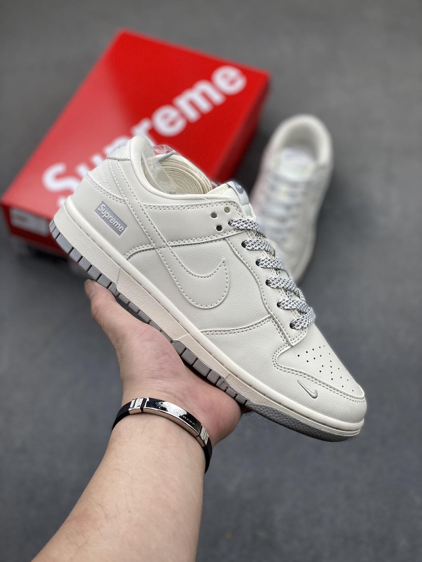 Nike SB Dunk Low Supreme Collaboration Classic Gray Low-Top Sneakers 2 i1722457711 1012 2