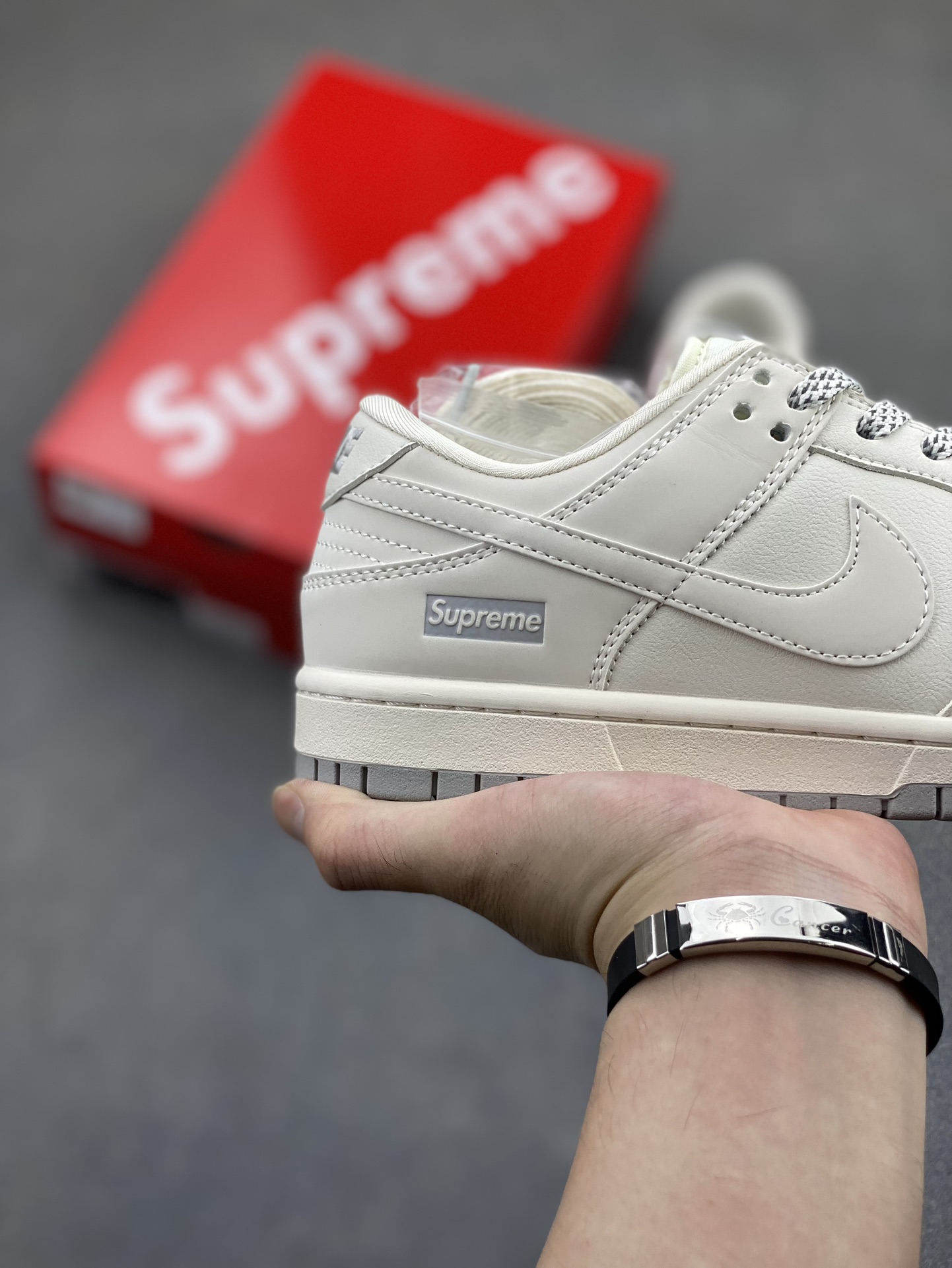 Nike SB Dunk Low Supreme Collaboration Classic Gray Low-Top Sneakers 6 i1722457712 8473 8