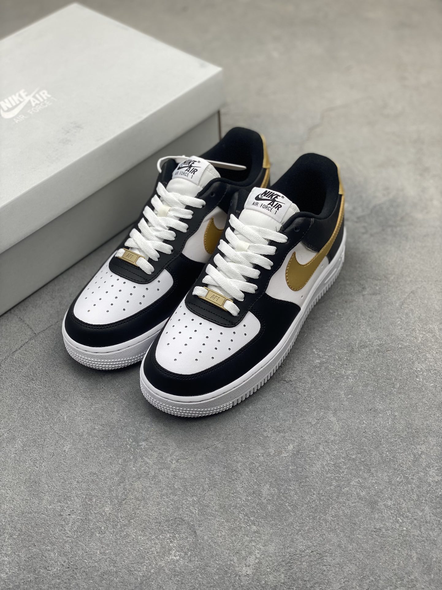 Nike Air Force 1 Low White Black Gold CZ9189-001, Modern Style and Comfort 9 i1722542087 205 6