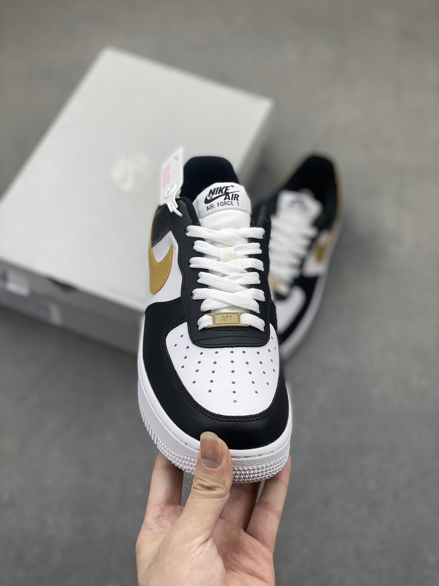 Nike Air Force 1 Low White Black Gold CZ9189-001, Modern Style and Comfort 3 i1722542087 2185 8