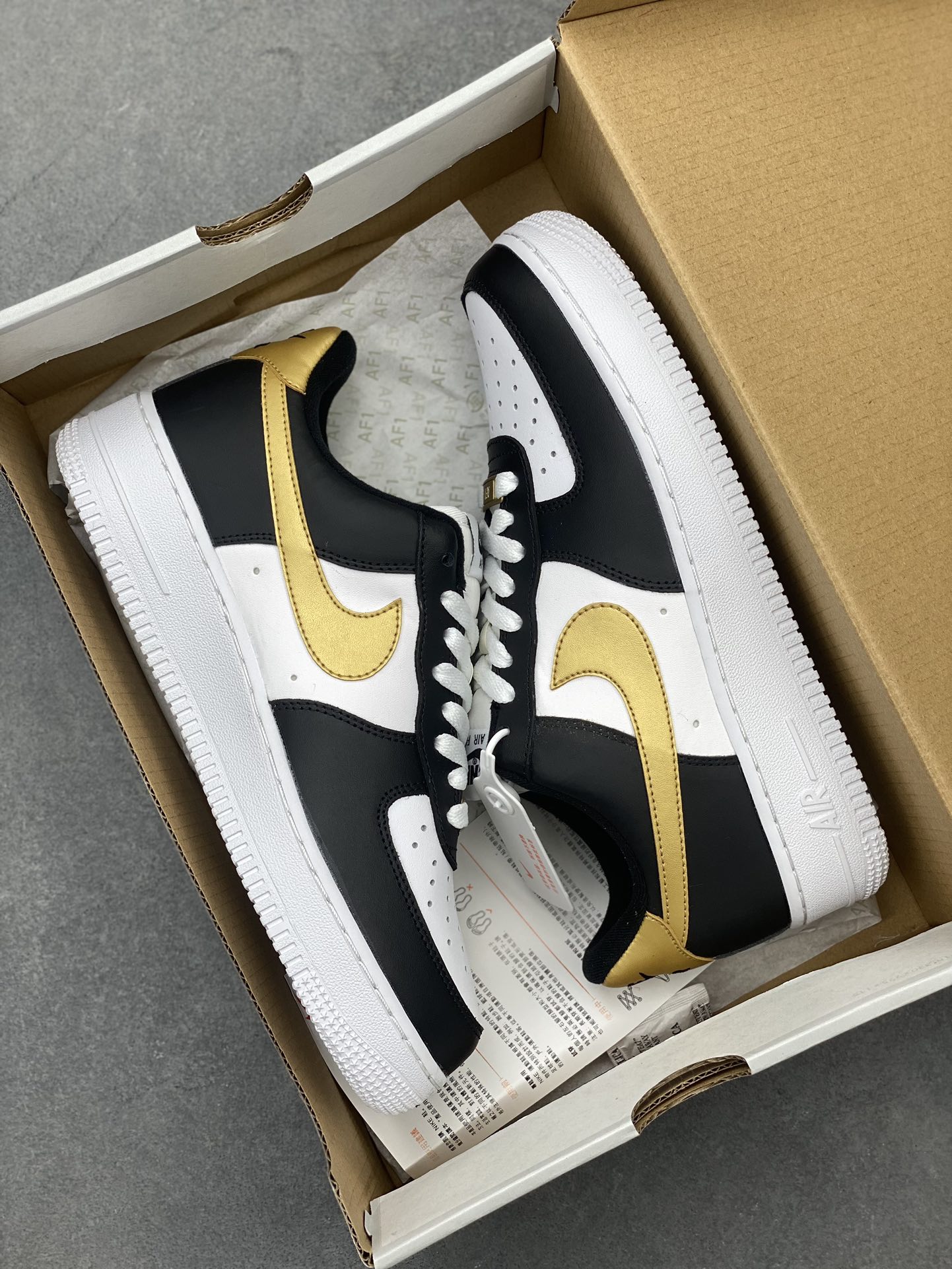 Nike Air Force 1 Low White Black Gold CZ9189-001, Modern Style and Comfort 10 i1722542087 4804 1