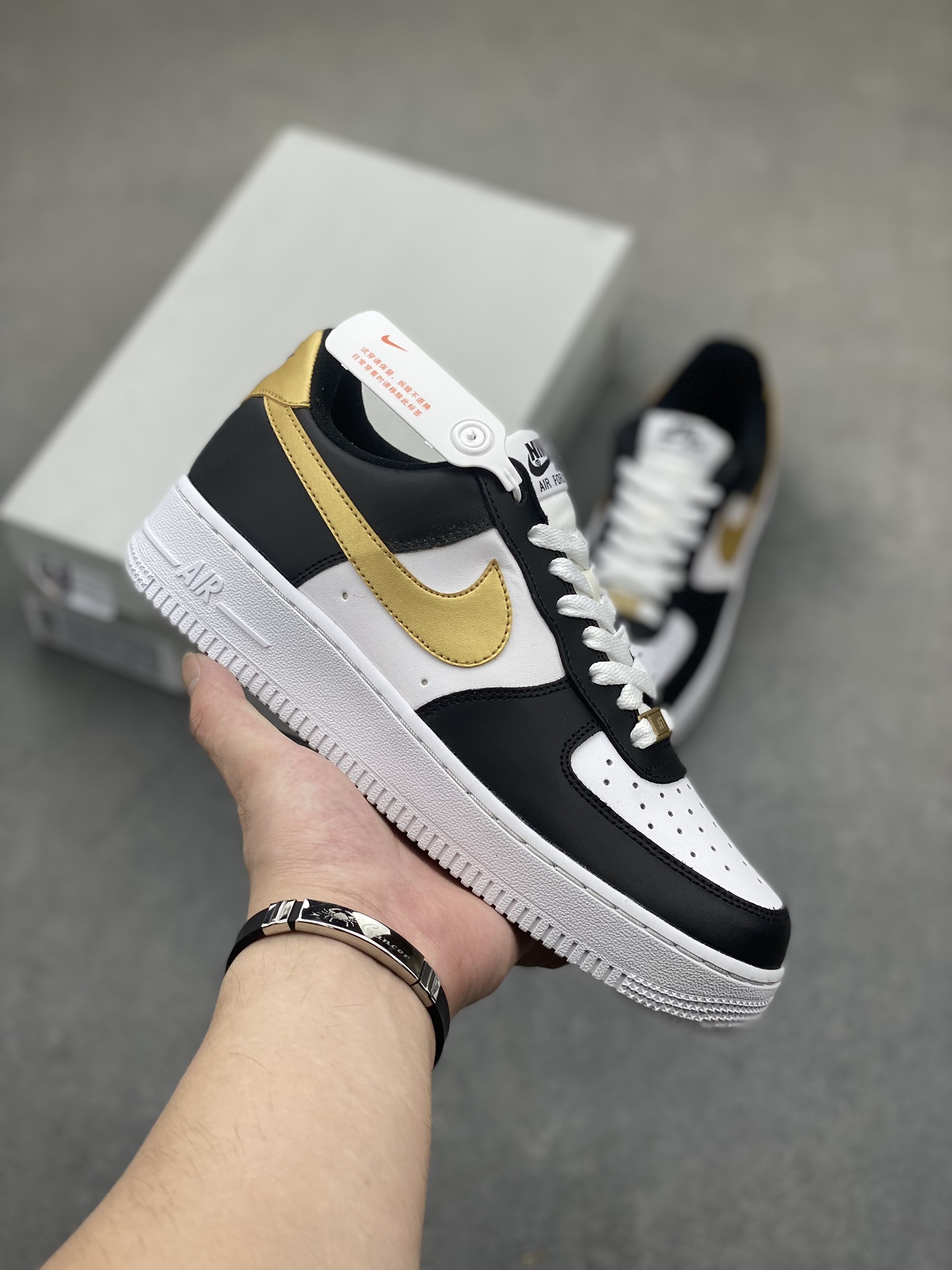 Nike Air Force 1 Low White Black Gold CZ9189-001, Modern Style and Comfort 2 i1722542087 6594 7