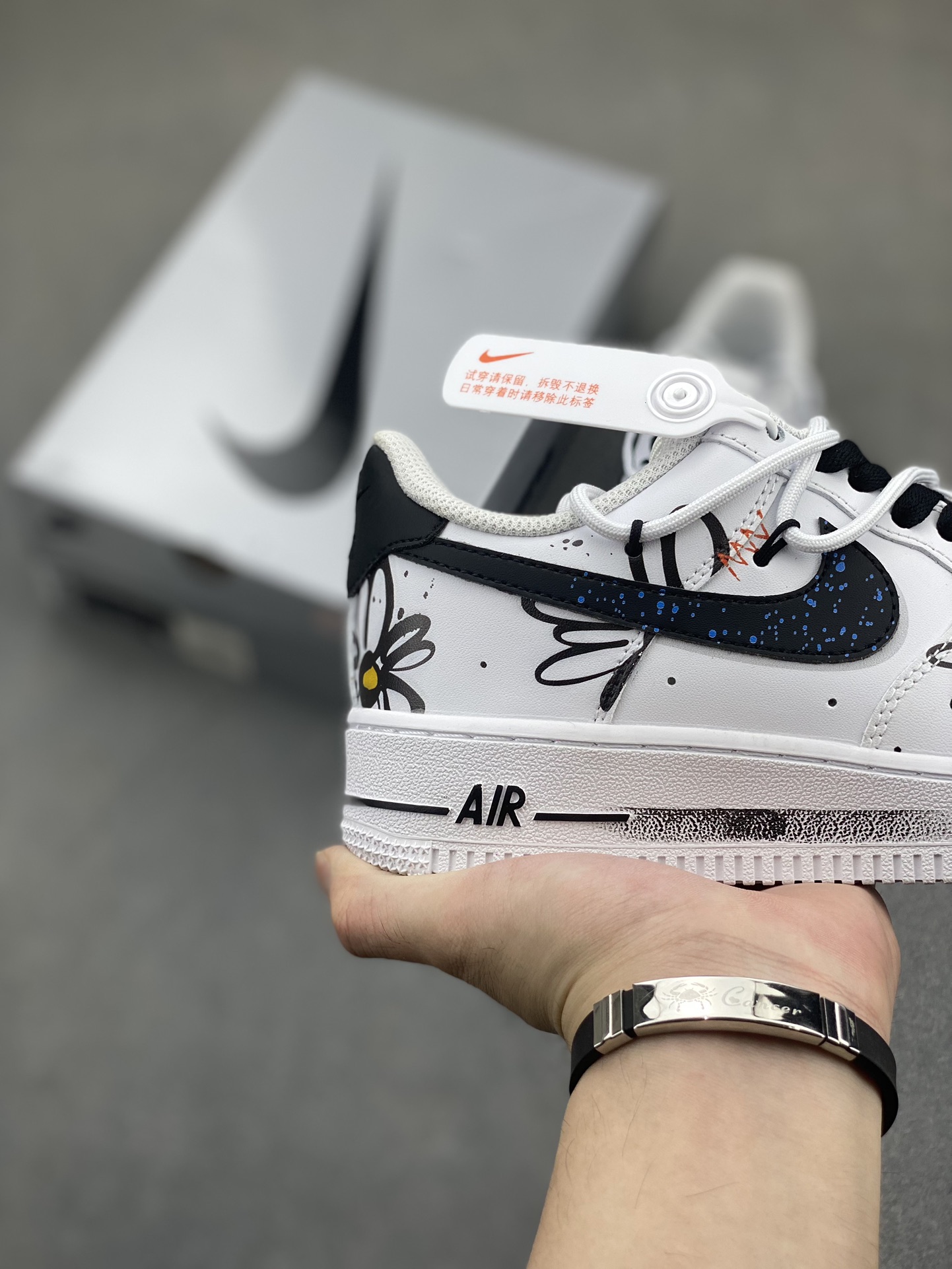 Nike Air Force 1 Low '07 Custom 'Daisy' Edition Casual Sneakers 6 i1722542203 24 3