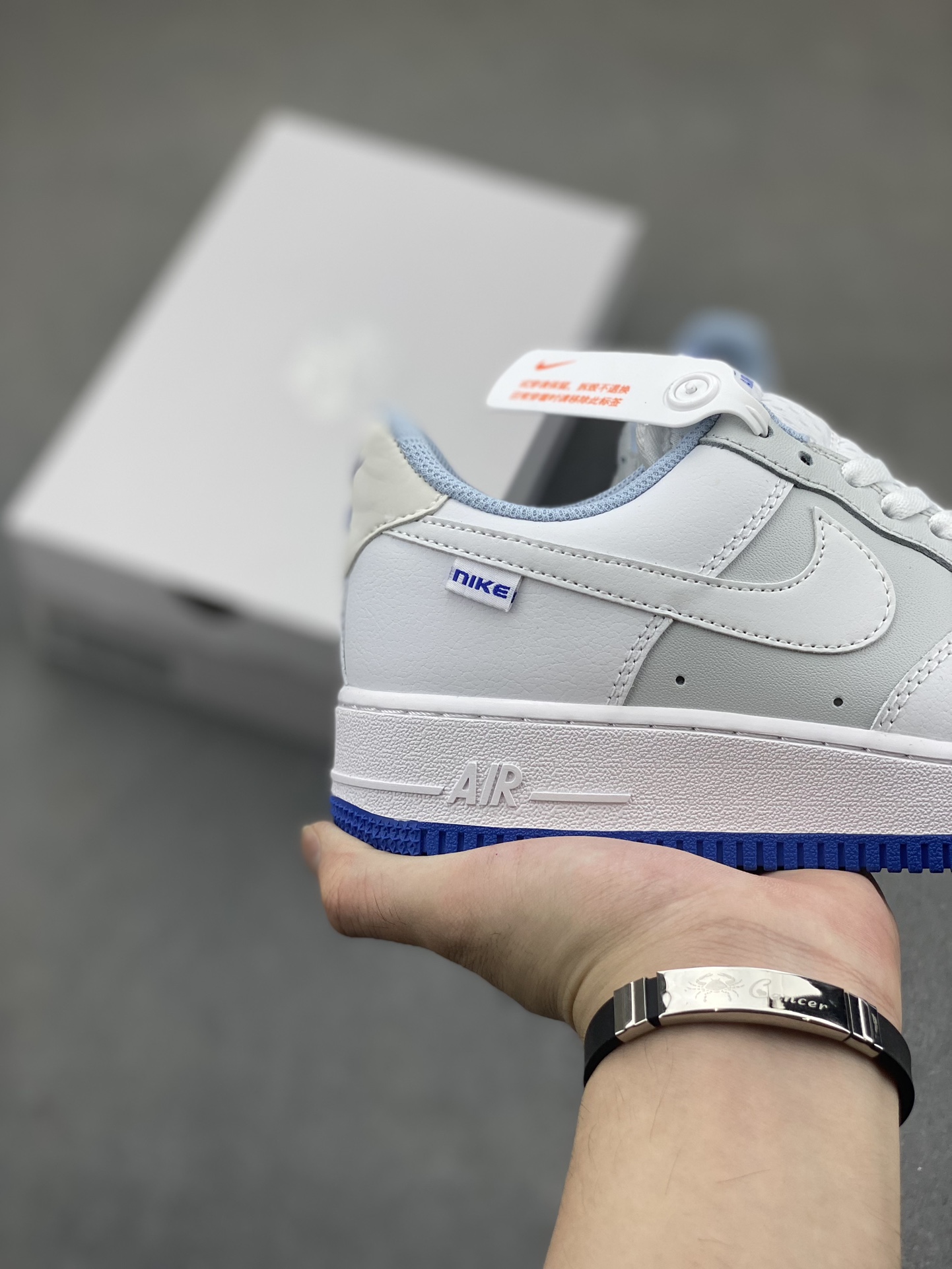 Nike Air Force 1 Low White Grey Blue Casual Sneakers FB1844-111 6 i1722542362 3066 3