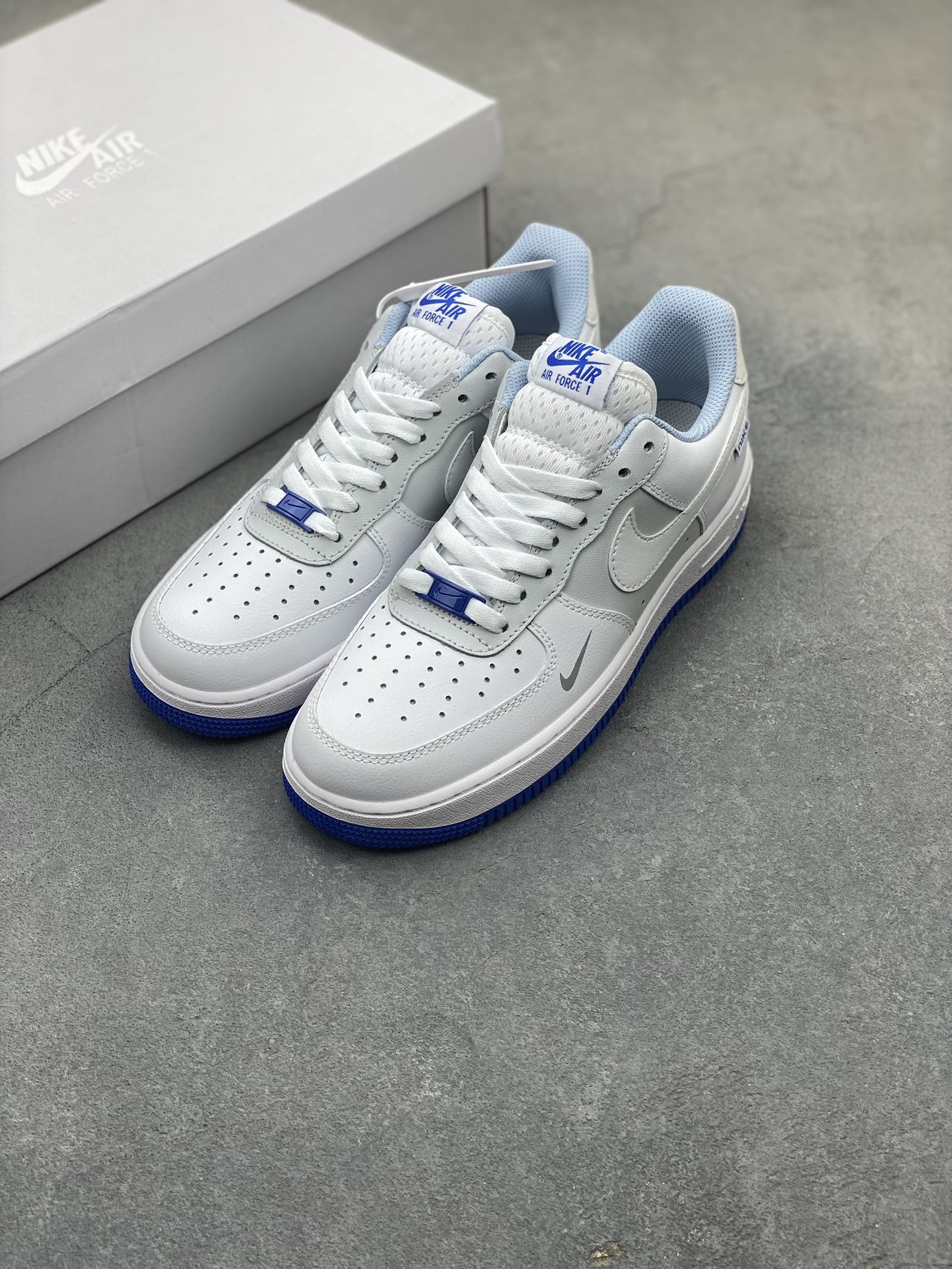 Nike Air Force 1 Low White Grey Blue Casual Sneakers FB1844-111 9 i1722542362 4602 2
