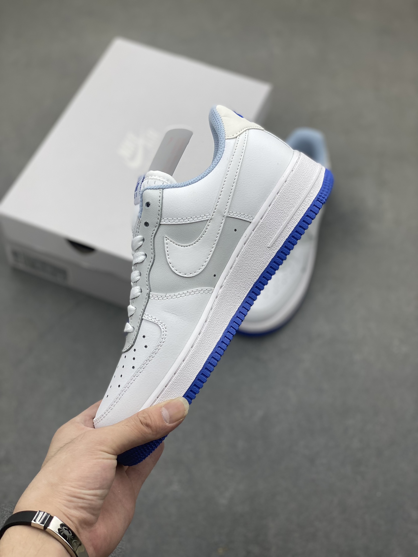 Nike Air Force 1 Low White Grey Blue Casual Sneakers FB1844-111 4 i1722542362 7914 8