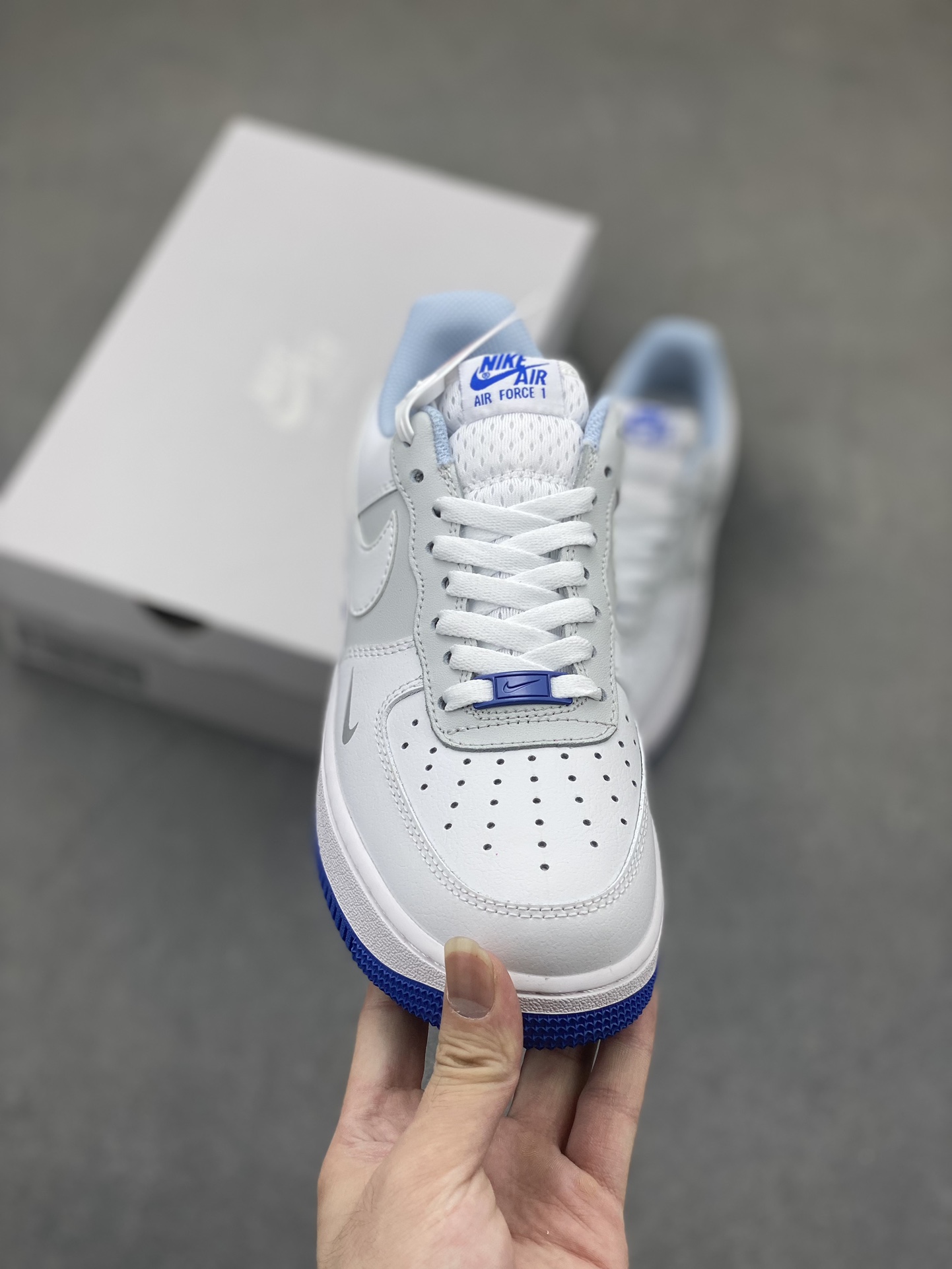Nike Air Force 1 Low White Grey Blue Casual Sneakers FB1844-111 3 i1722542362 9501 1