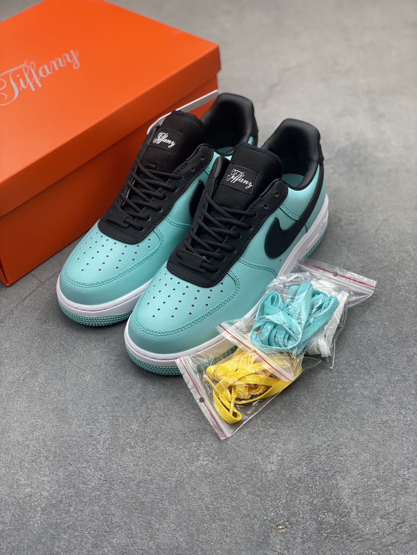 Nike Air Force 1 Low Teal & Black Sneakers - Iconic Style & Comfort 9 i1722542429 6834 5