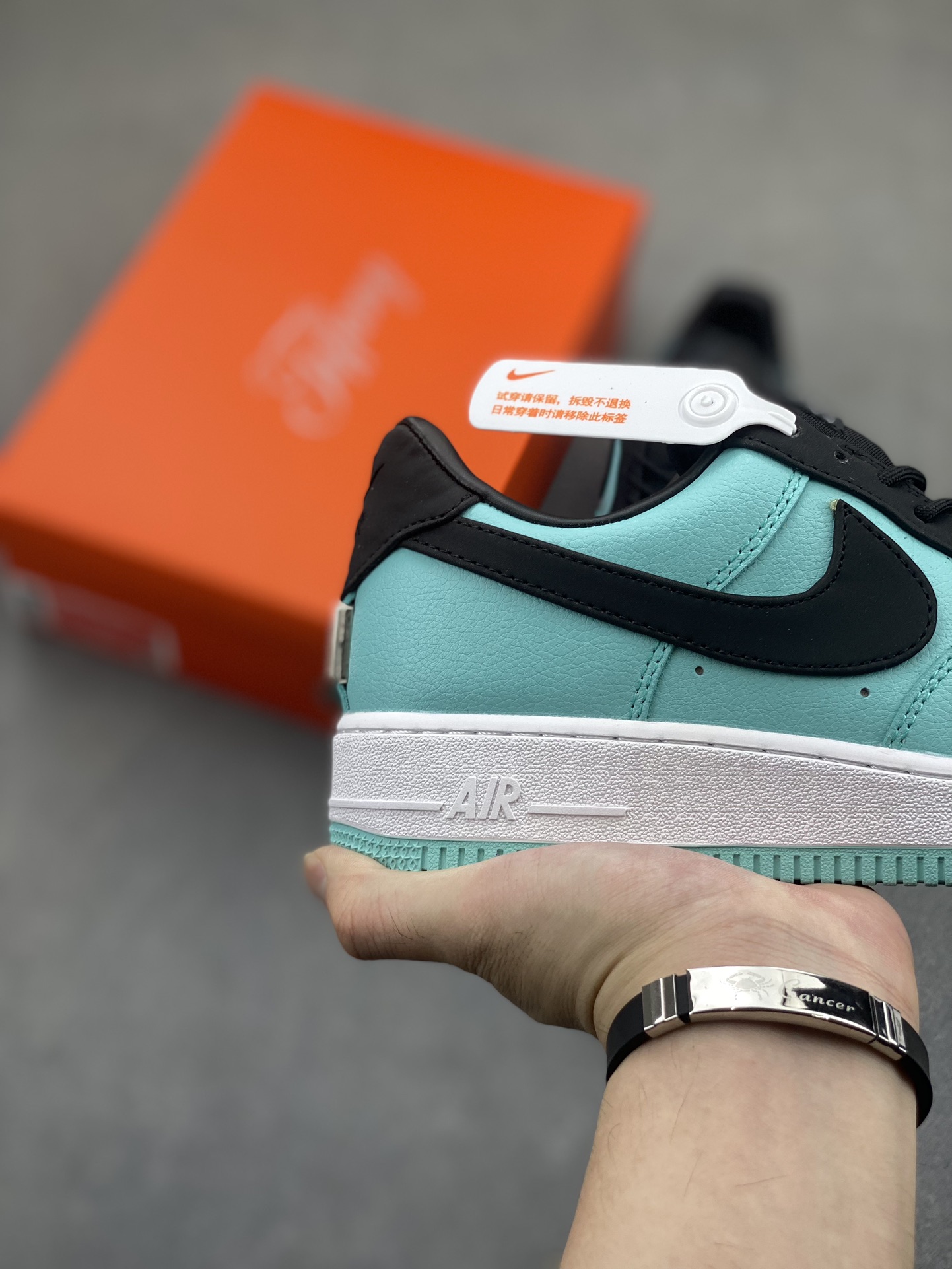 Nike Air Force 1 Low Teal & Black Sneakers - Iconic Style & Comfort 6 i1722542429 6876 2