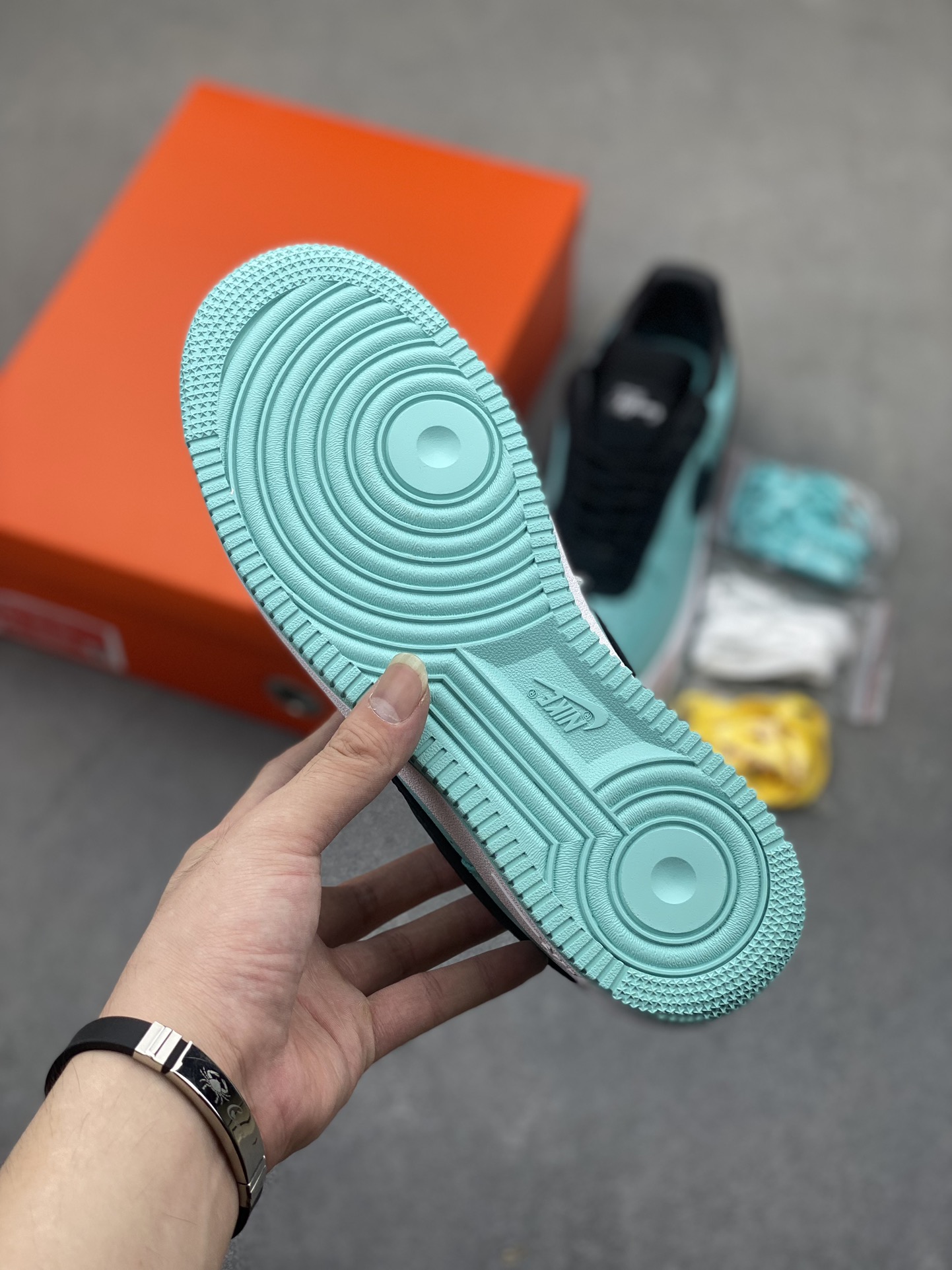 Nike Air Force 1 Low Teal & Black Sneakers - Iconic Style & Comfort 7 i1722542429 9459 0