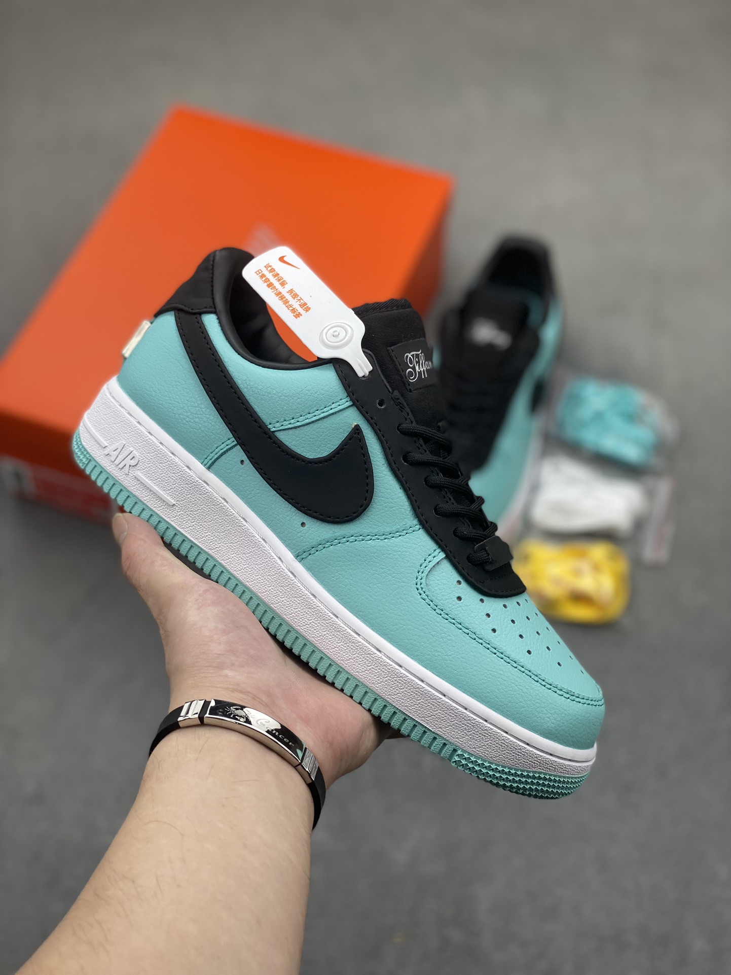 Nike Air Force 1 Low Teal & Black Sneakers - Iconic Style & Comfort 2 i1722542429 9459 3