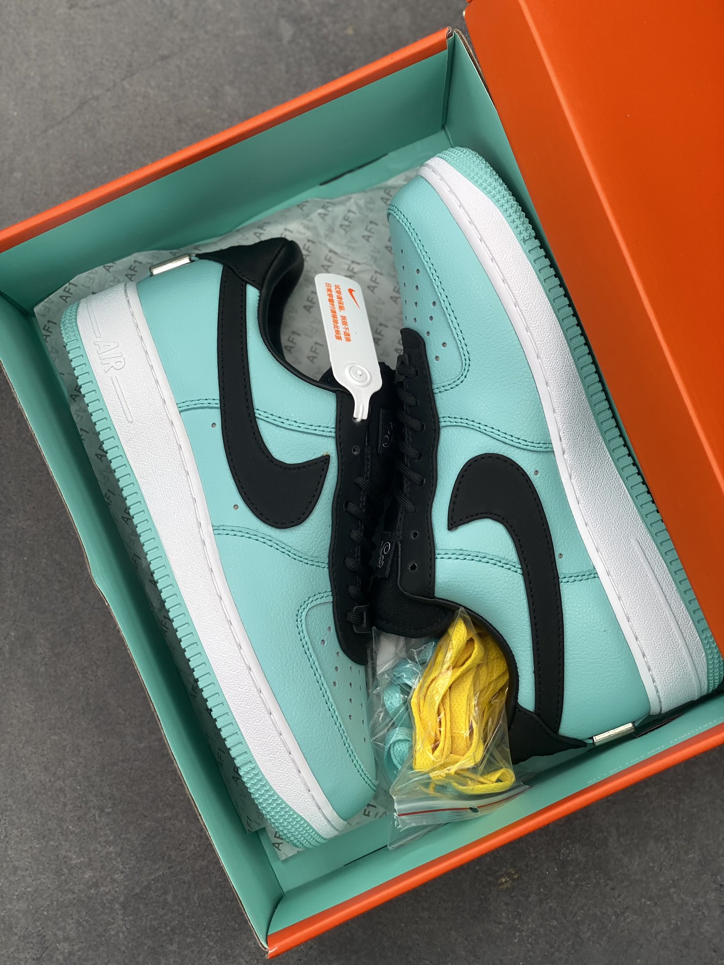 Nike Air Force 1 Low Teal & Black Sneakers - Iconic Style & Comfort 10 i1722542430 1234 8