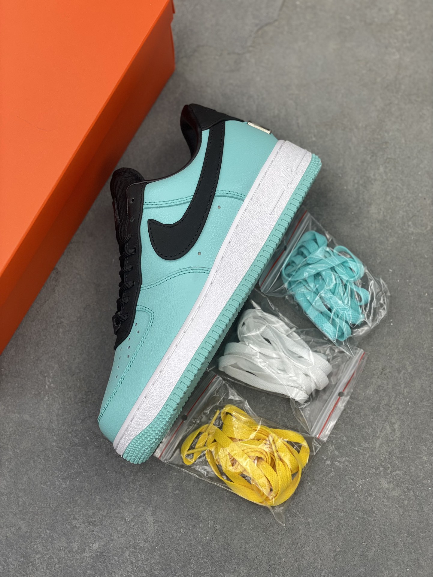 Nike Air Force 1 Low Teal & Black Sneakers - Iconic Style & Comfort 8 i1722542430 2035 6