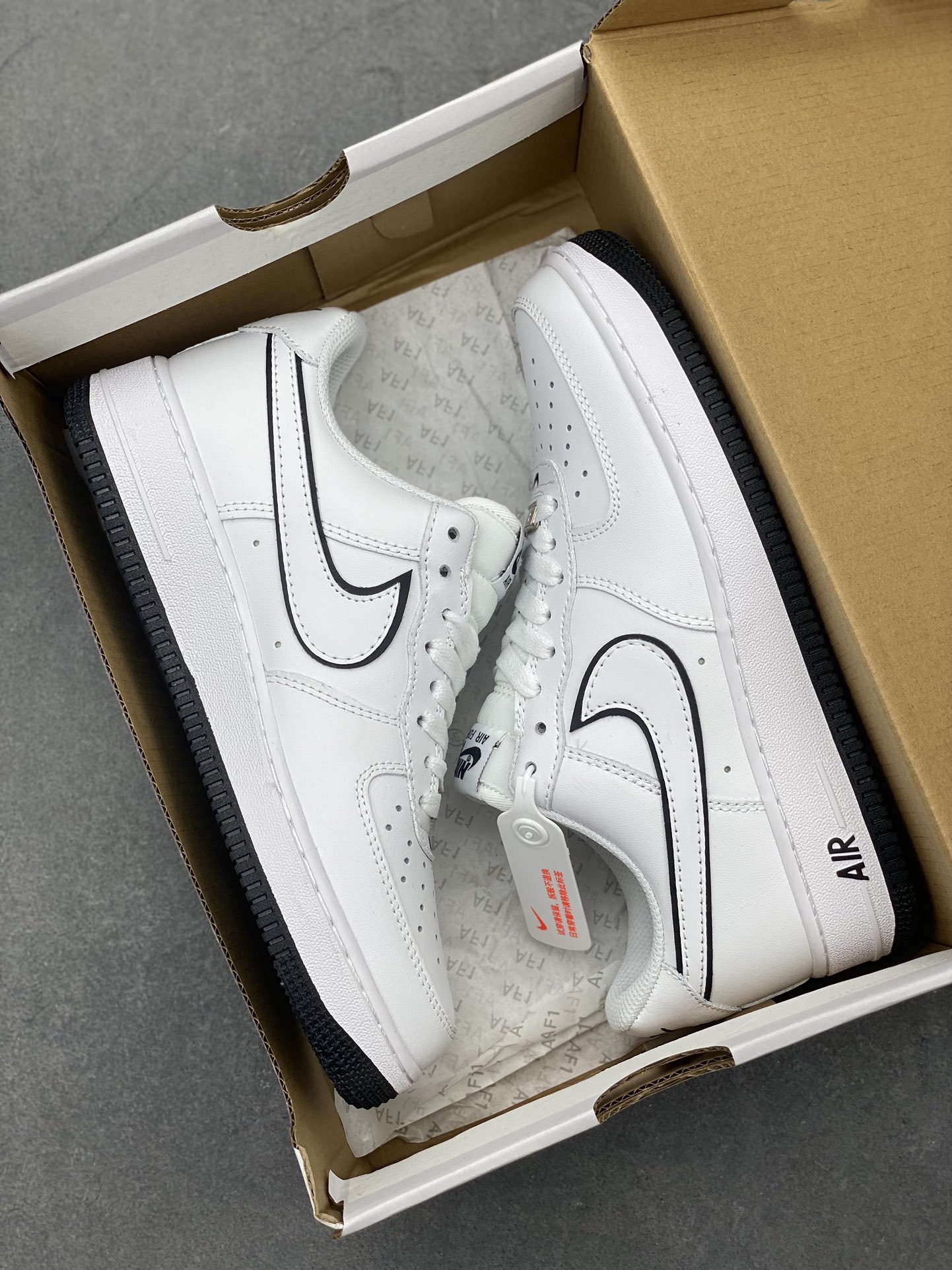 Nike Air Force 1 Low White/Black Casual Sneakers DV0788-103 10 i1722542646 2913 2