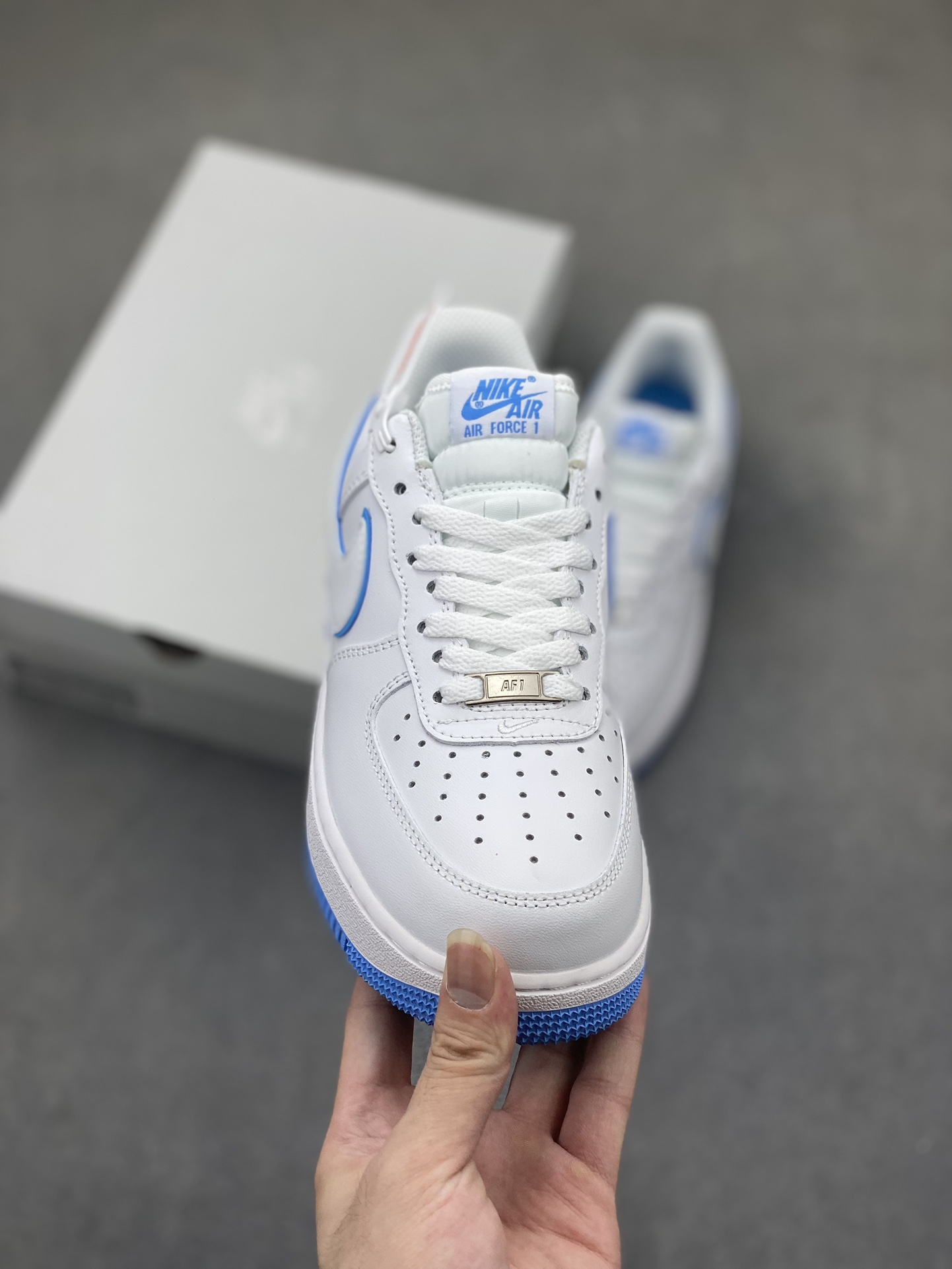Nike Air Force 1 Low White Blue Casual Sneakers DV0788-101 3 i1722542707 7689 3