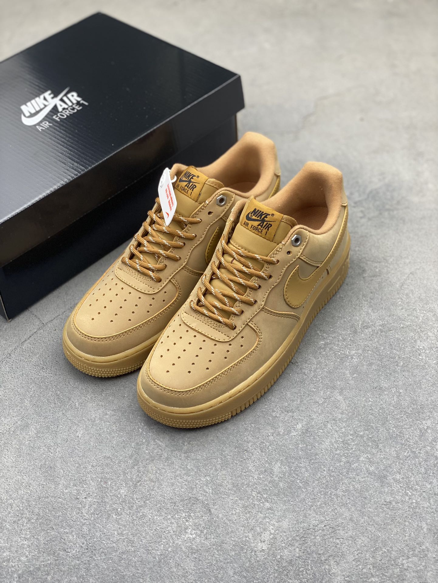 Nike Air Force 1 Low Wheat Gold Casual Sneaker CJ1979-200 Size 36-45 9 i1722542810 5549 5