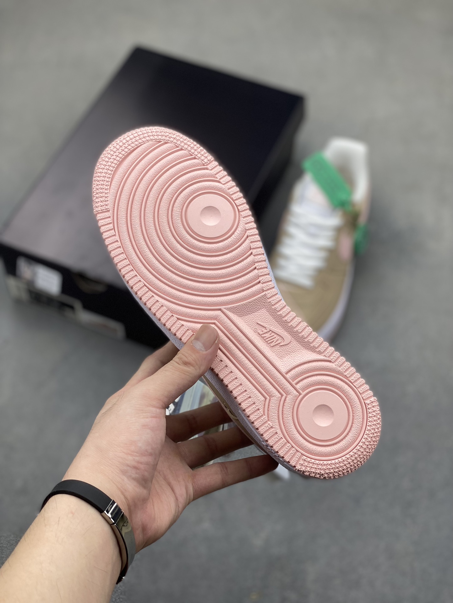 Nike Air Force 1 Low Brown Pink Casual Sneakers,Honeycomb Cushion,Original Box 7 i1722624747 8437 6