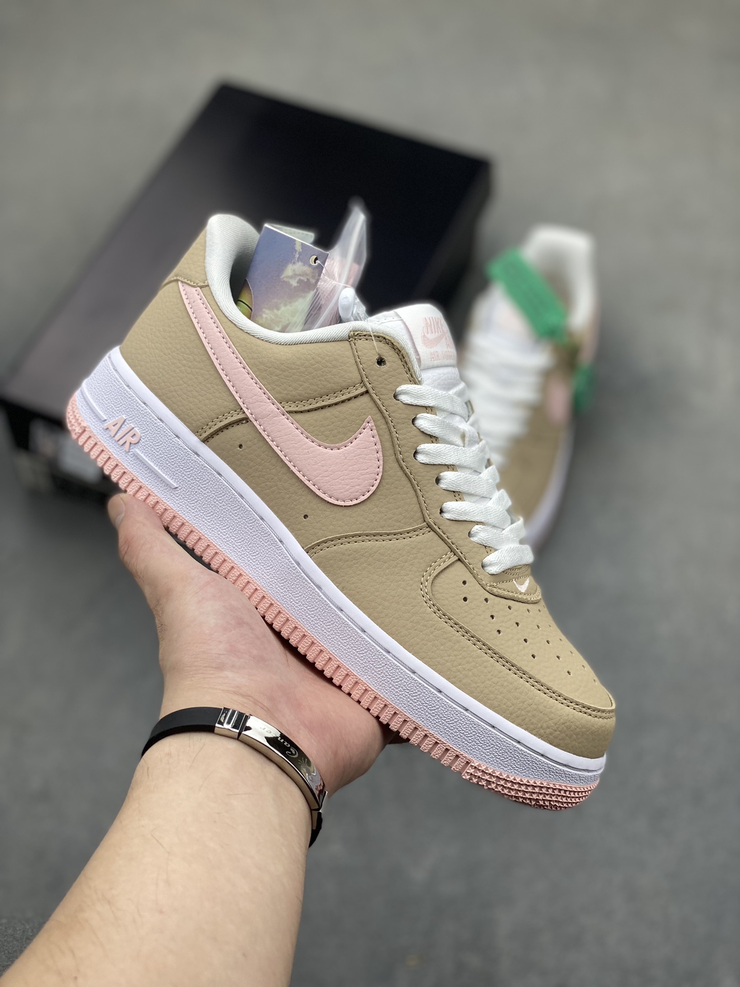 Nike Air Force 1 Low Brown Pink Casual Sneakers,Honeycomb Cushion,Original Box 2 i1722624747 9136 3