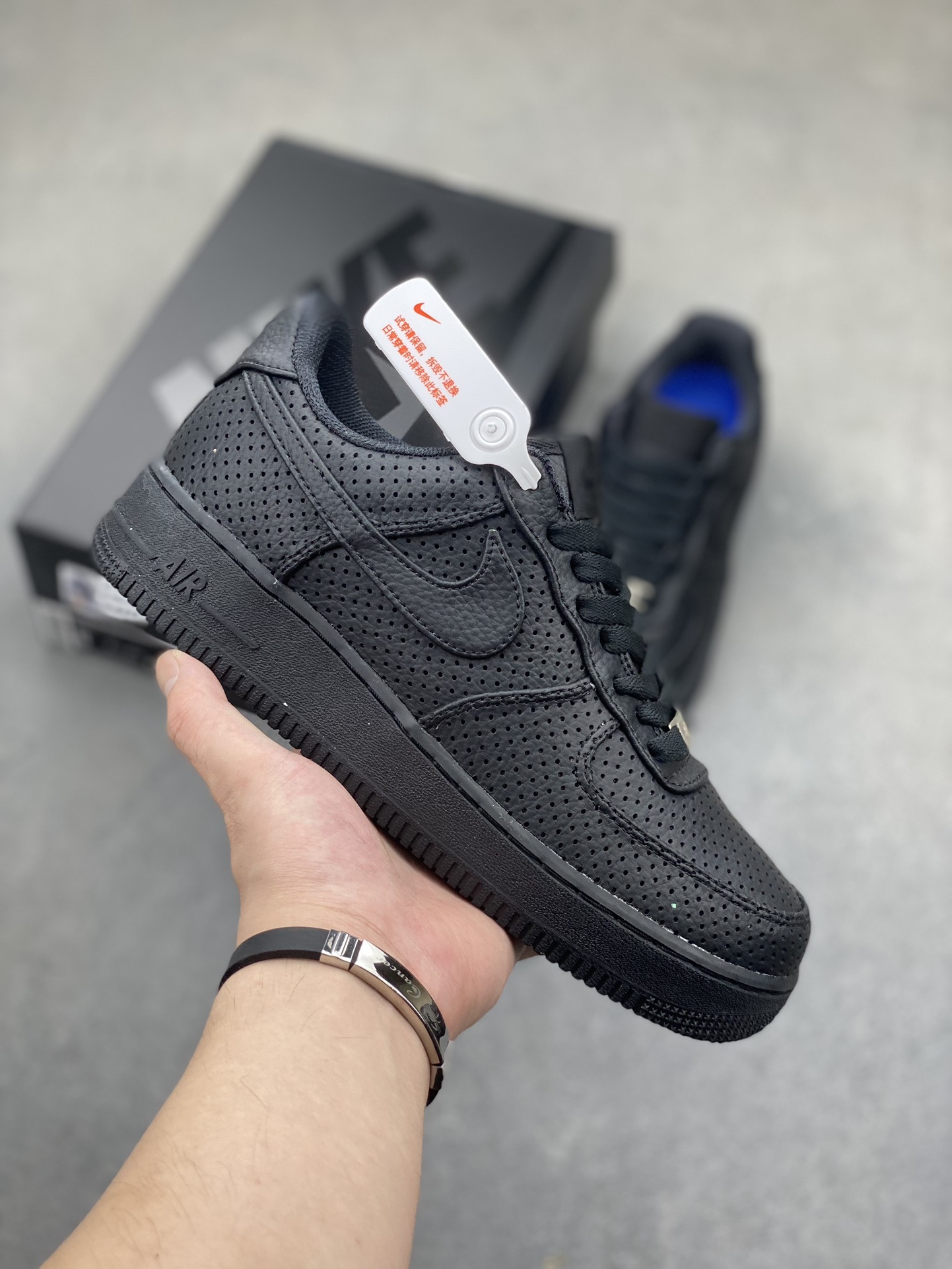 Nike Air Force 1 Low Perforated Black Casual Sneakers HF8189-001 2 i1722624905 2301 3
