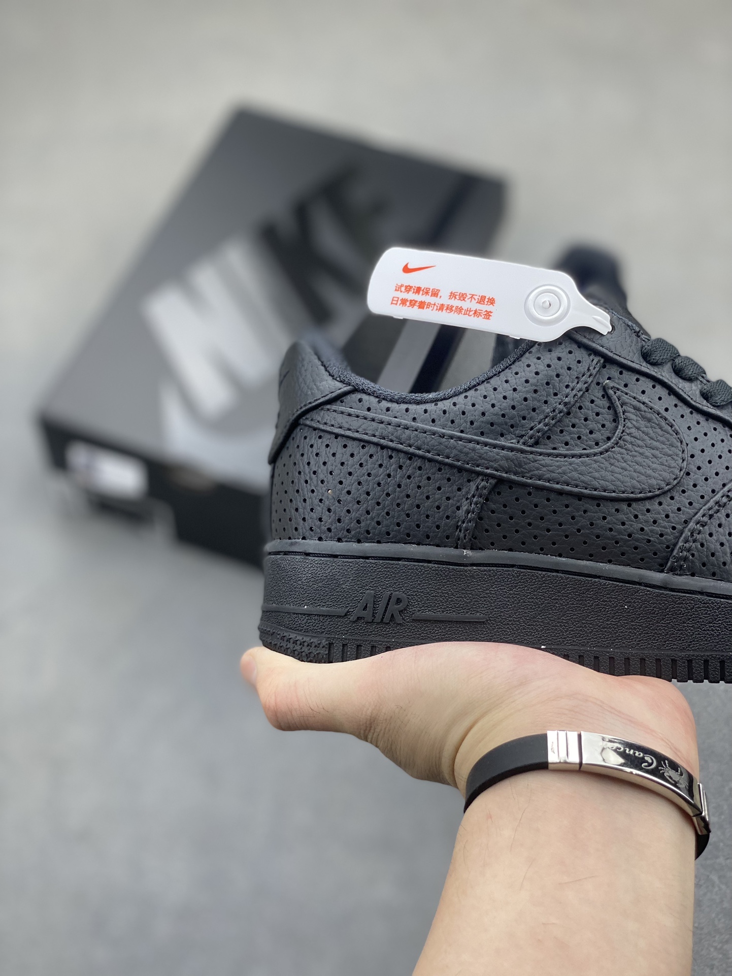 Nike Air Force 1 Low Perforated Black Casual Sneakers HF8189-001 6 i1722624914 3523 0
