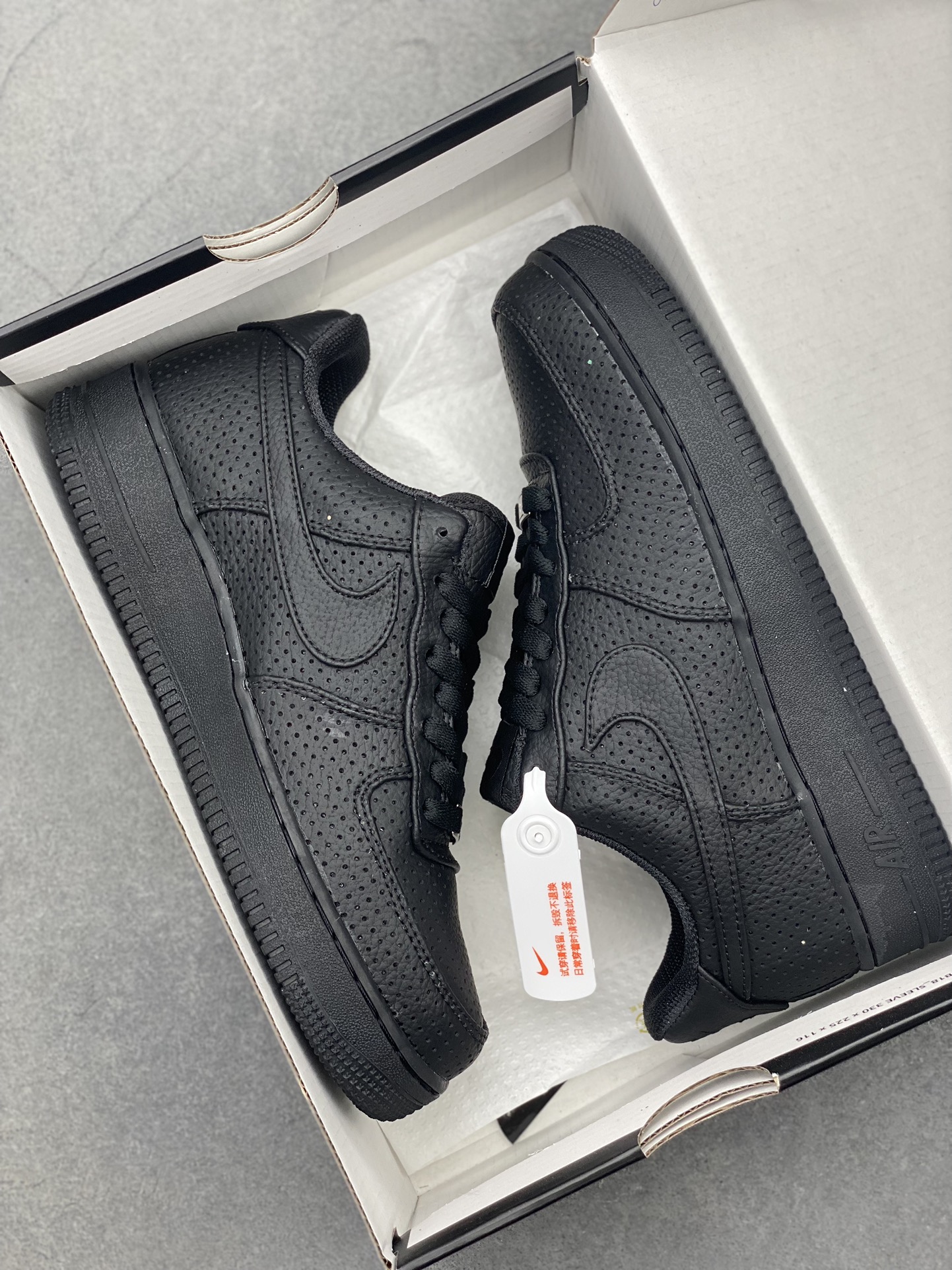 Nike Air Force 1 Low Perforated Black Casual Sneakers HF8189-001 10 i1722624914 5597 0