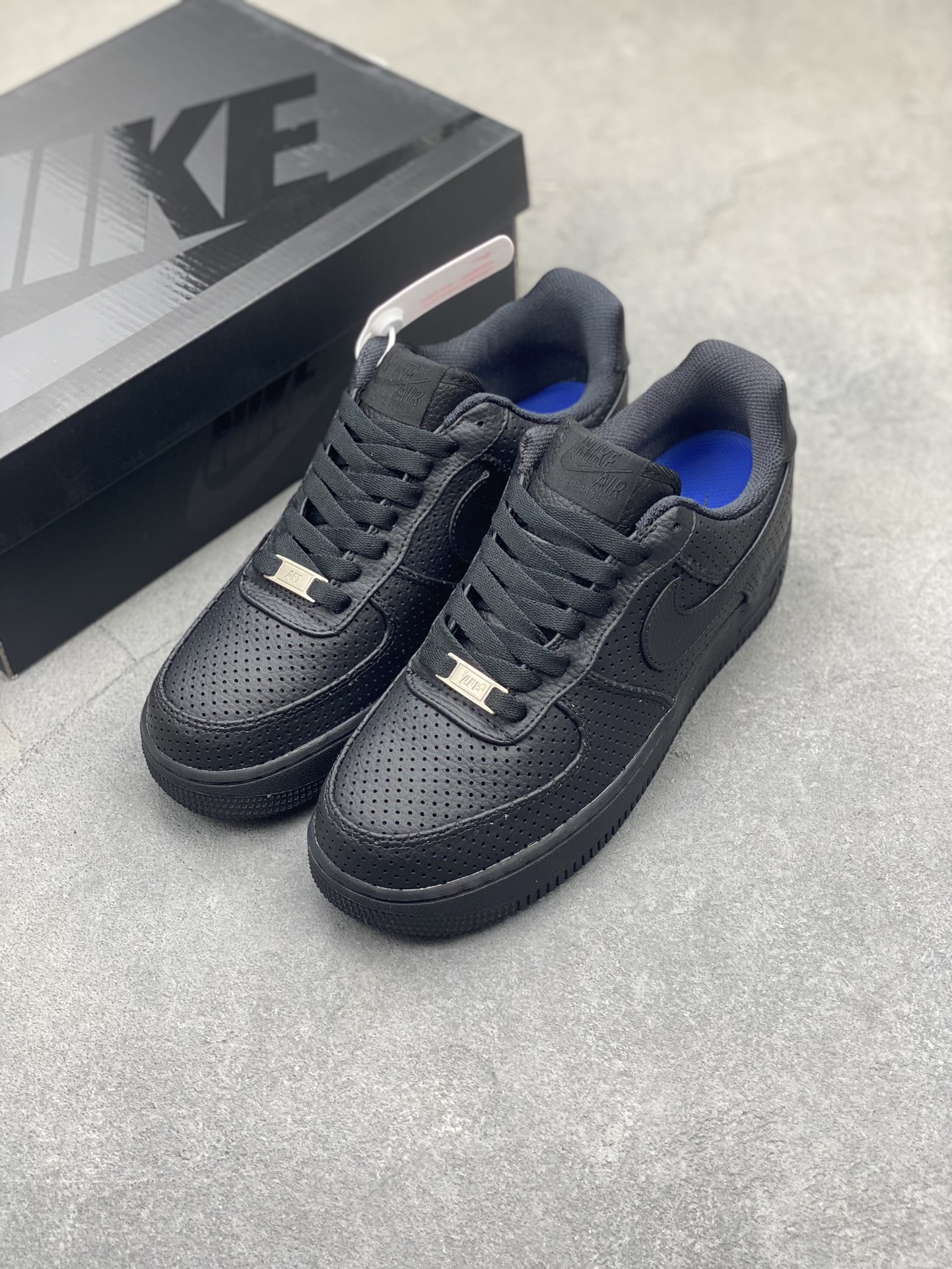 Nike Air Force 1 Low Perforated Black Casual Sneakers HF8189-001 9 i1722624914 9435 0