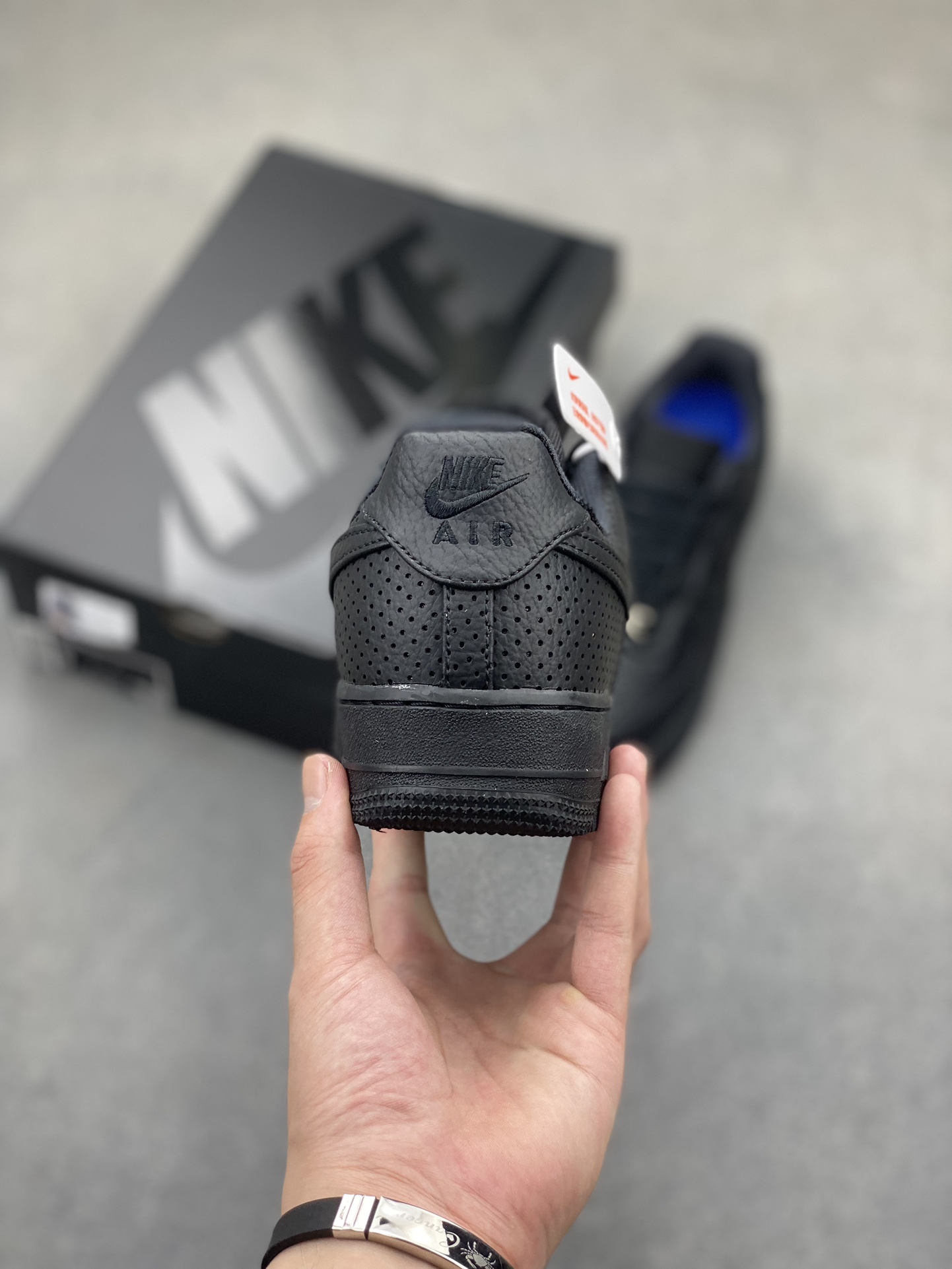 Nike Air Force 1 Low Perforated Black Casual Sneakers HF8189-001 5 i1722624914 9686 0