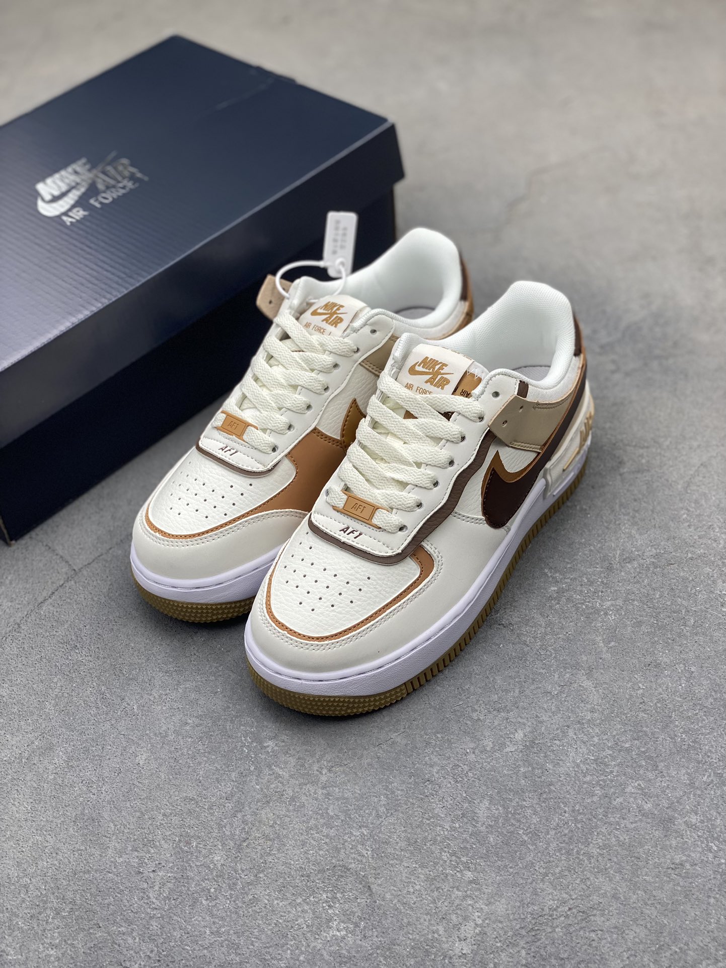 Nike Air Force 1 Shadow Low-Top Sneakers - Lightweight, Macaron Stitching 9 i1722625227 4049 6